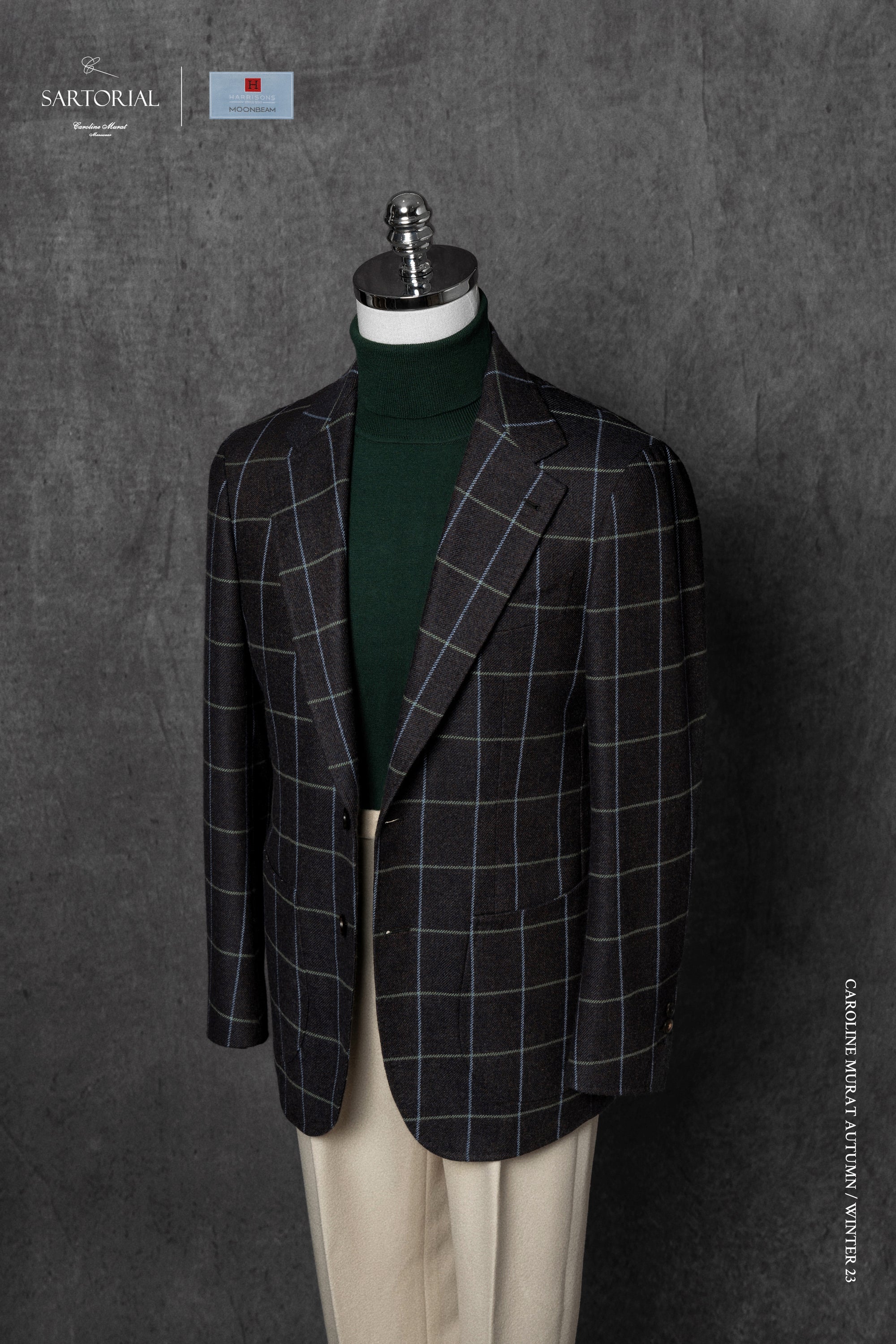 Lavender Grey Windowpane Jacket #42