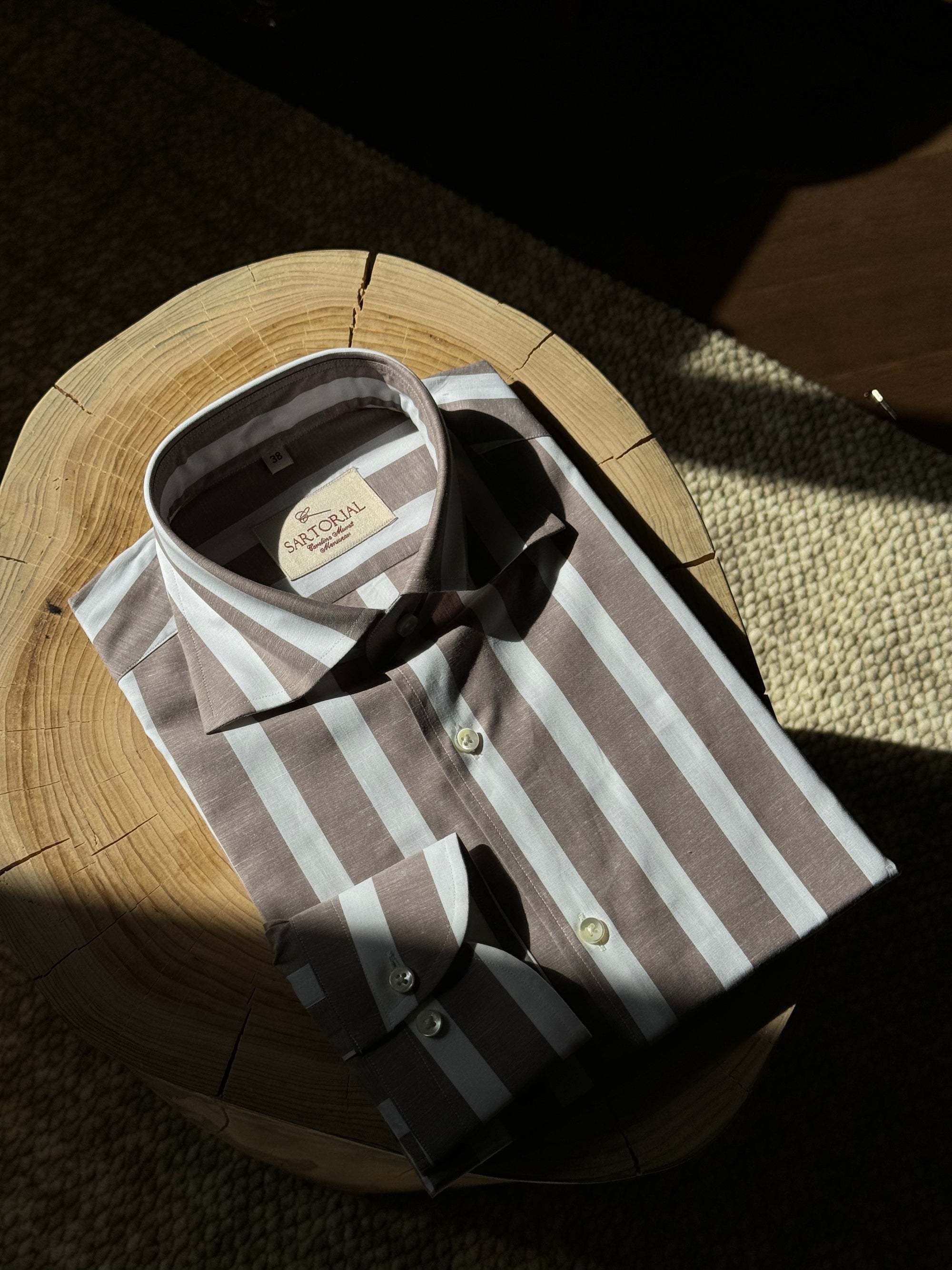 MTO Stipe Cotton Shirt #432 #433