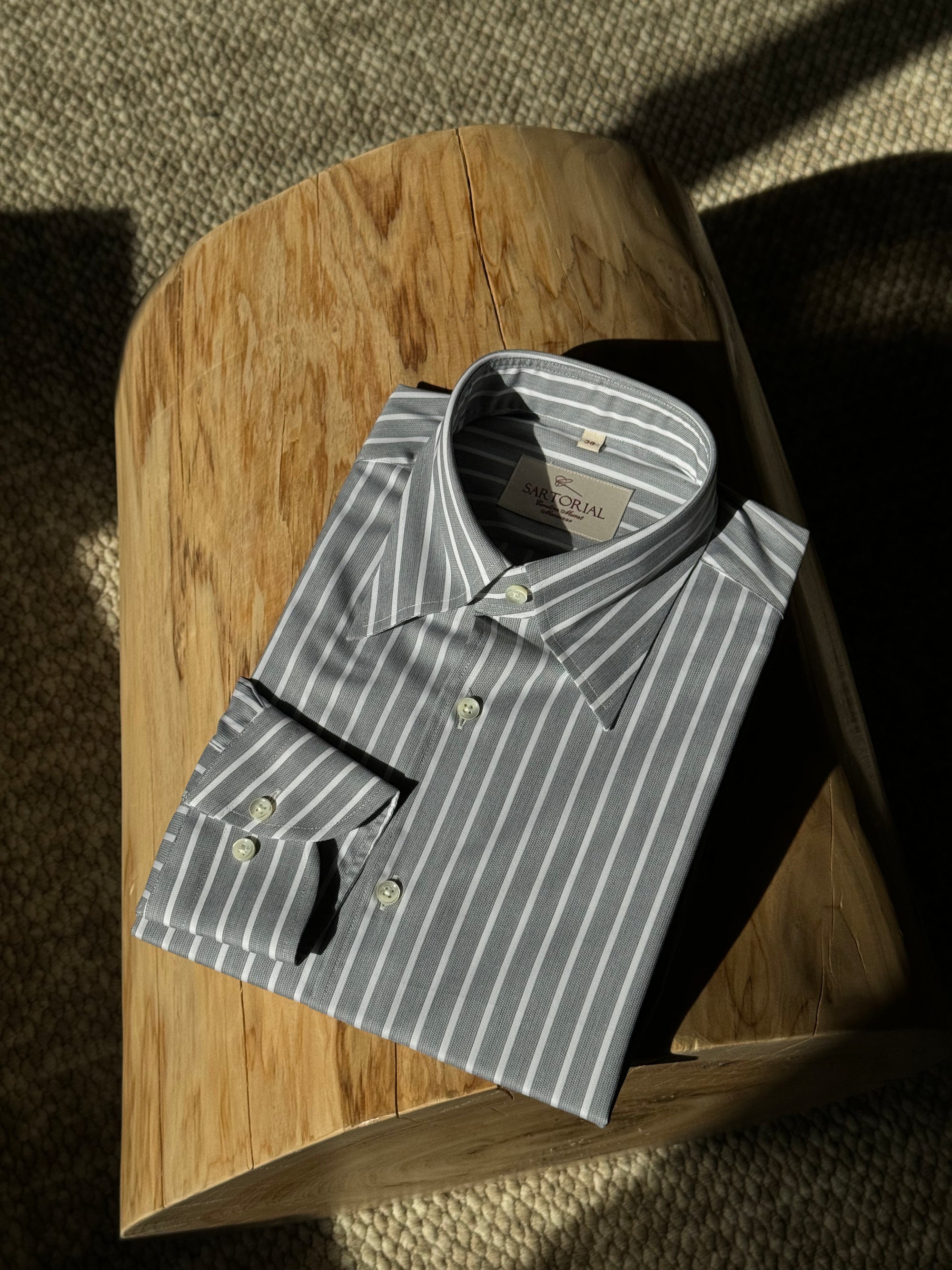 MTO Stipe Cotton Shirt #437 #438