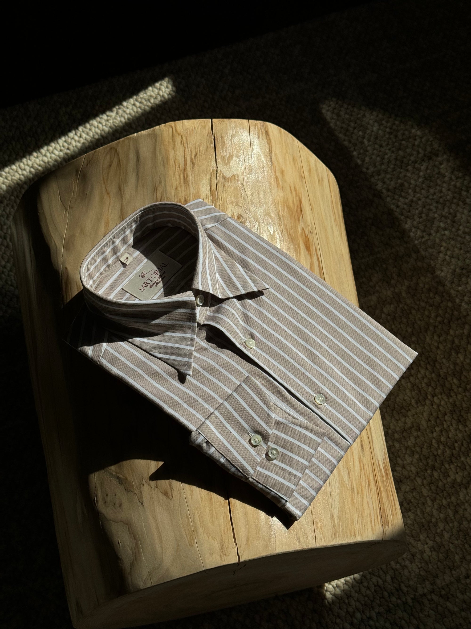 MTO Stipe Cotton Shirt #437 #438
