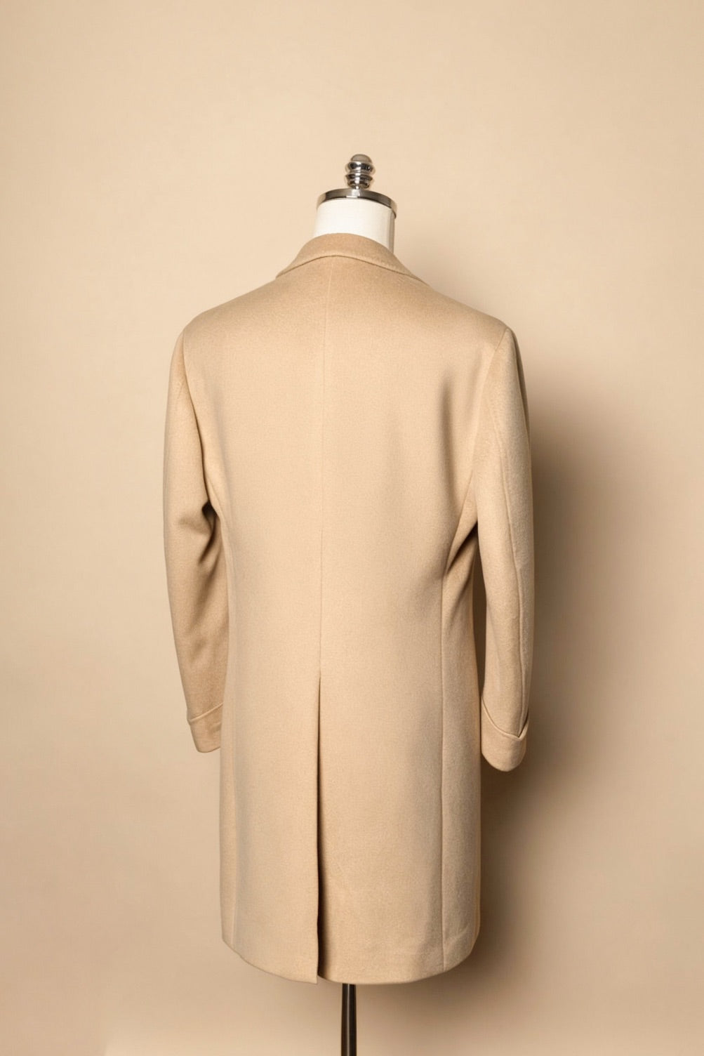 Light Camel Wool Chesterfield Coat #852