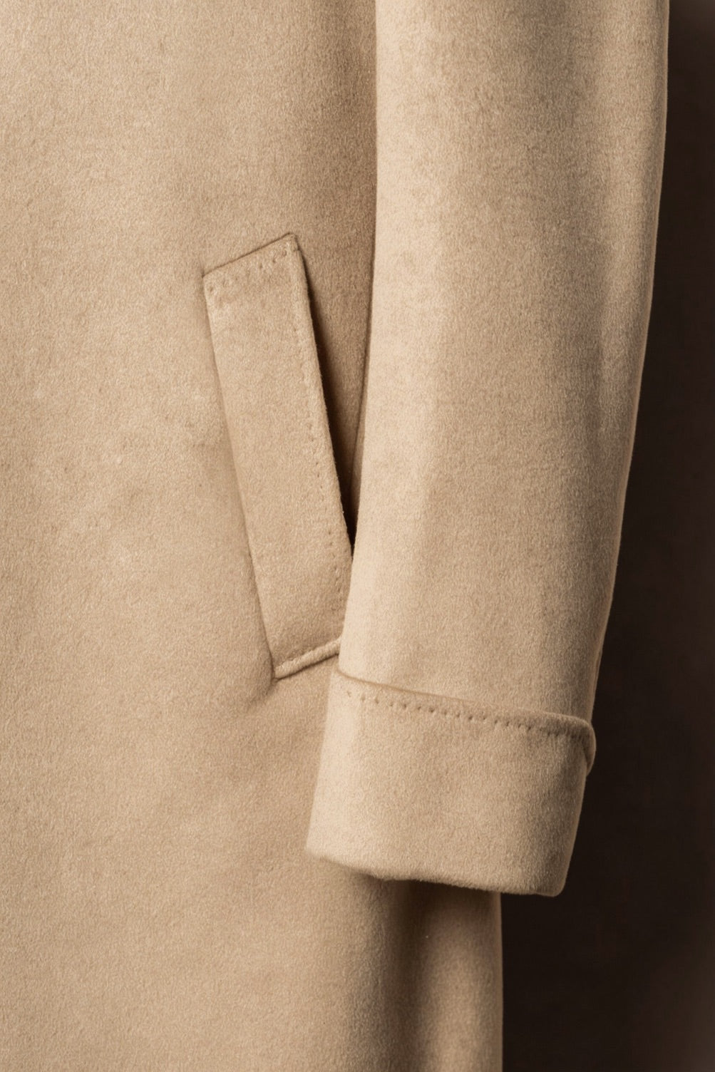 Light Camel Wool Chesterfield Coat #852