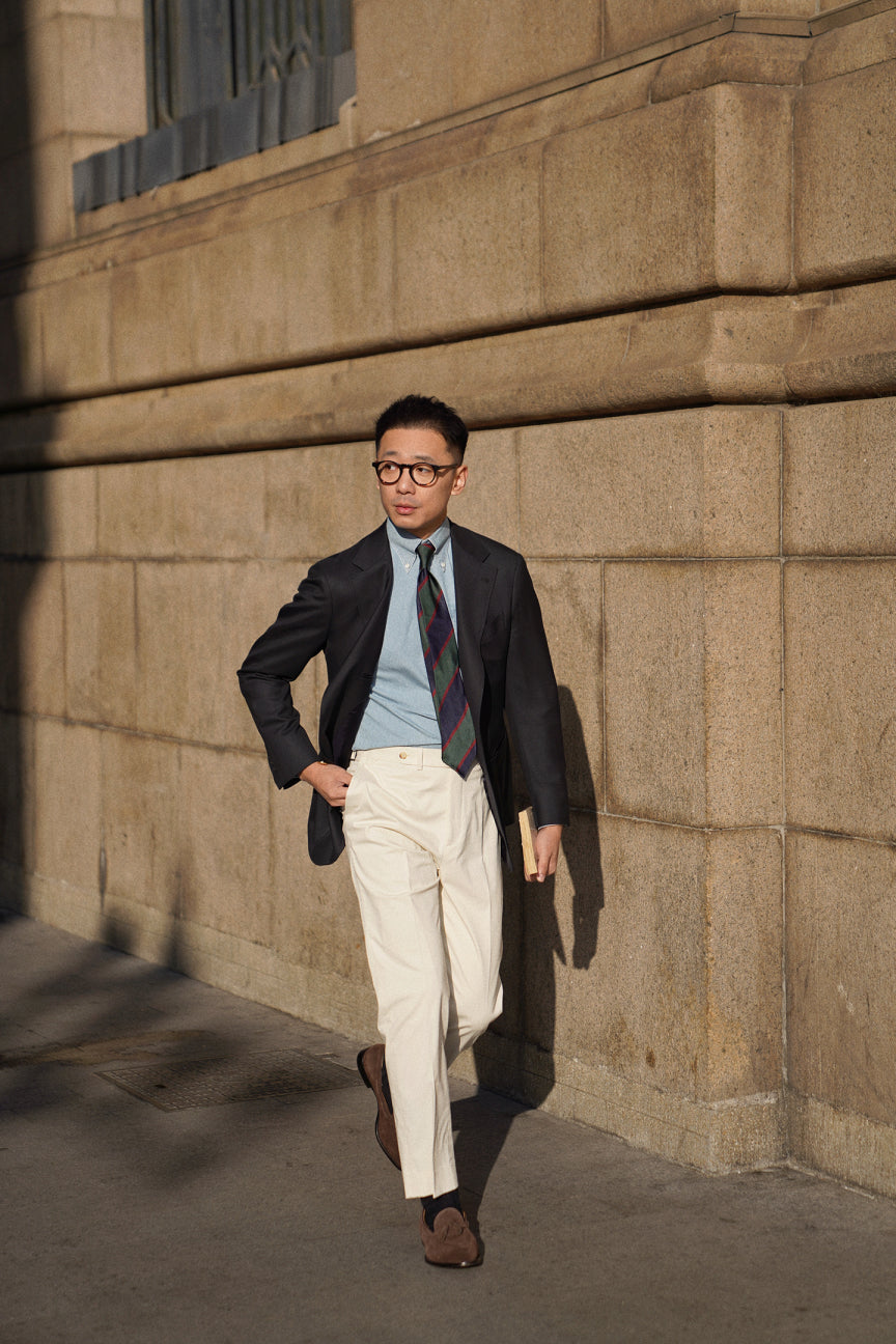 Navy Wool Cashmere Standard Blazer #762