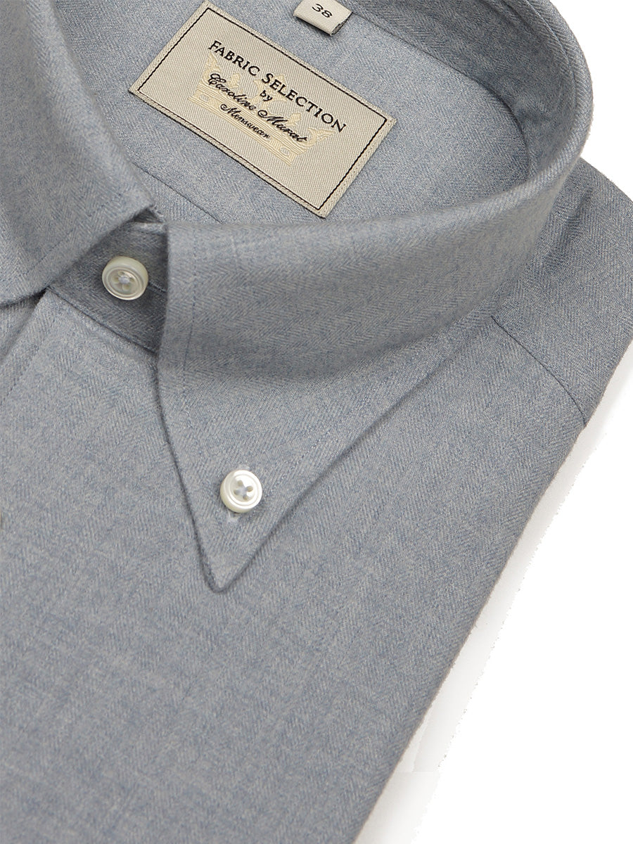MTO Pale Blue Flannel Shirt