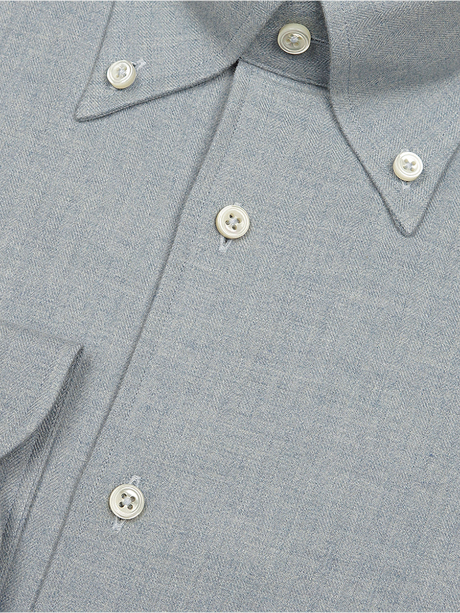 MTO Pale Blue Flannel Shirt