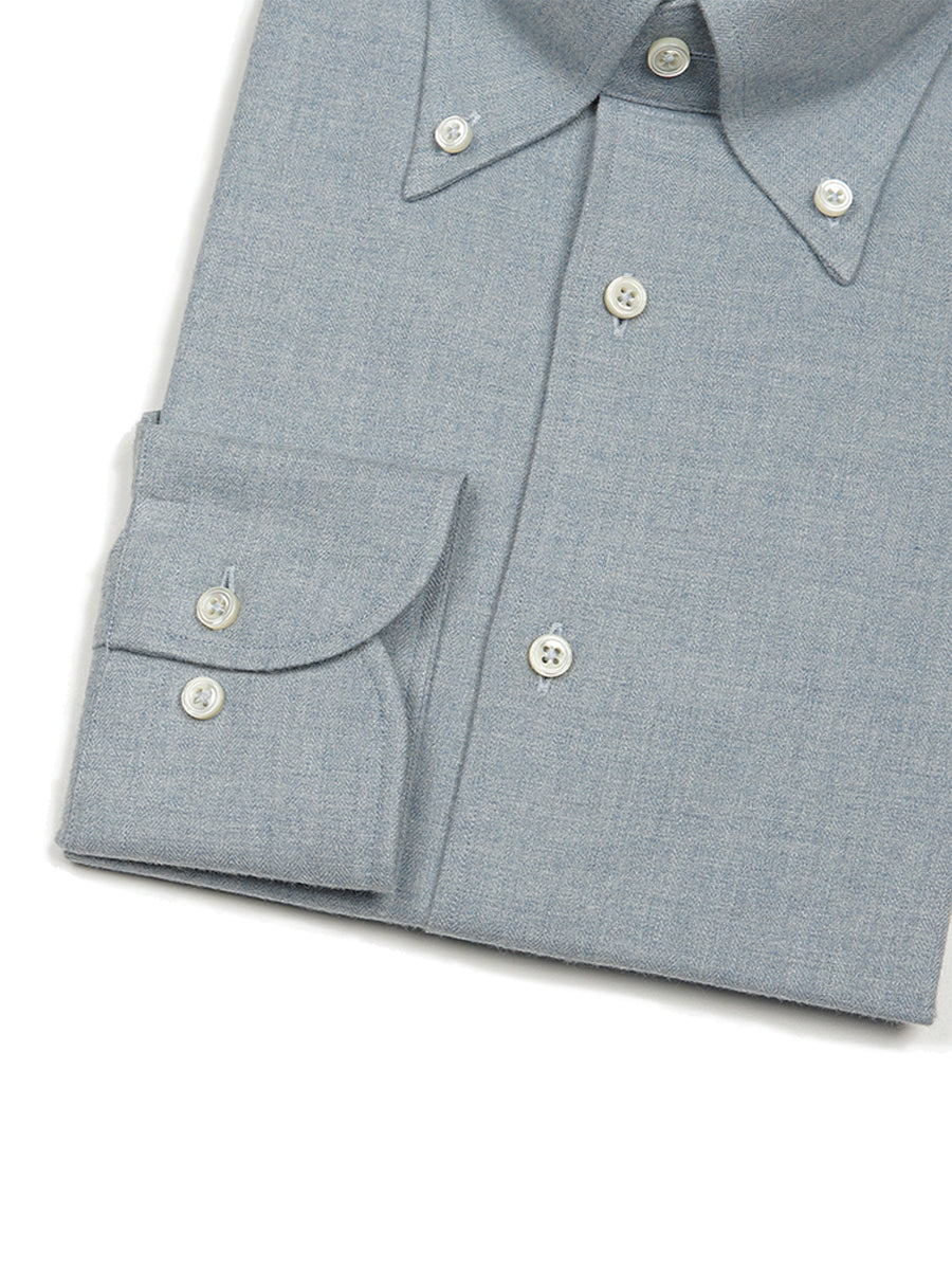 MTO Pale Blue Flannel Shirt