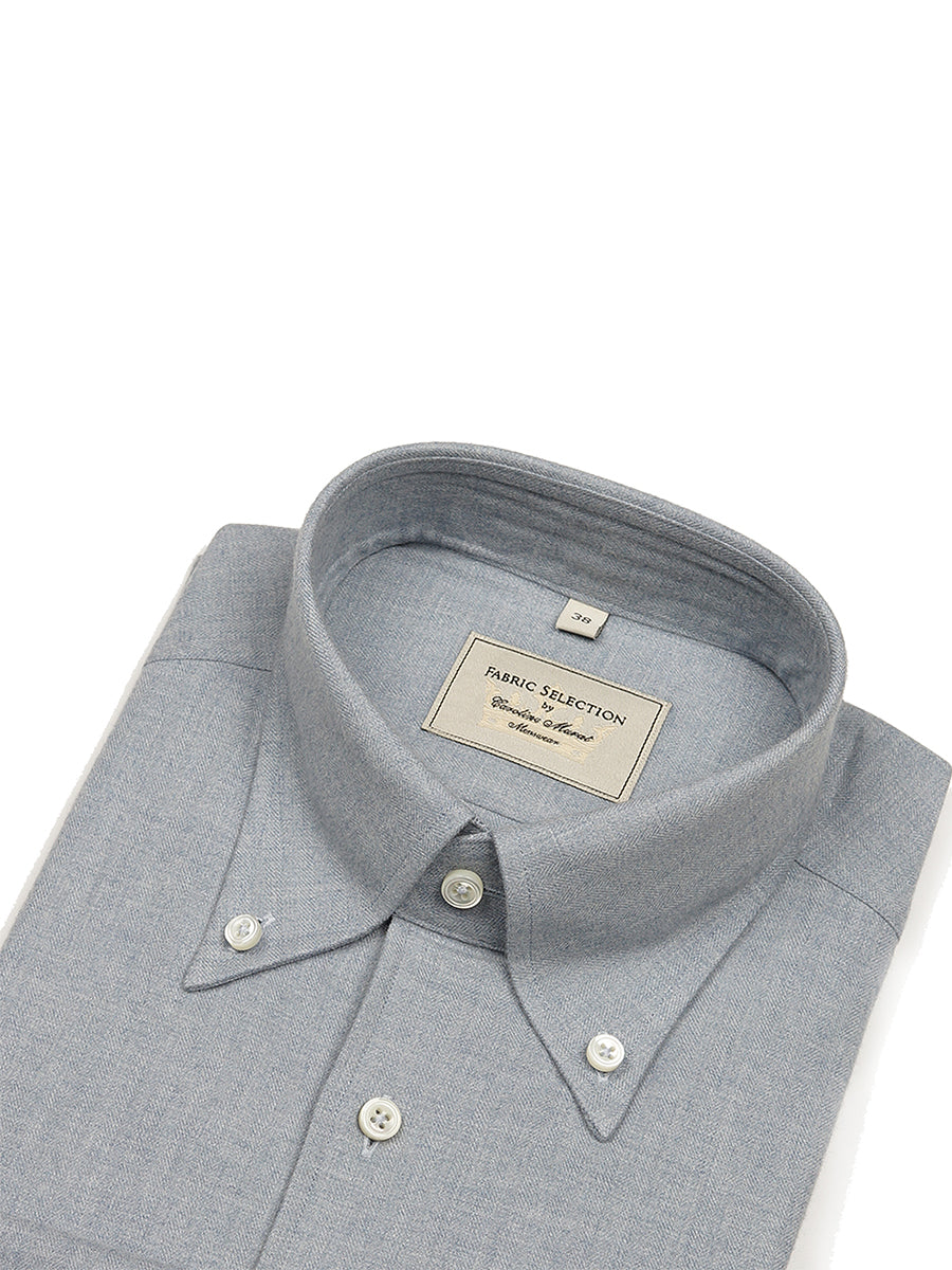 MTO Pale Blue Flannel Shirt