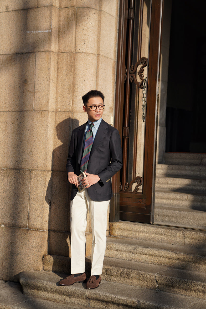 Navy Wool Cashmere Standard Blazer #762