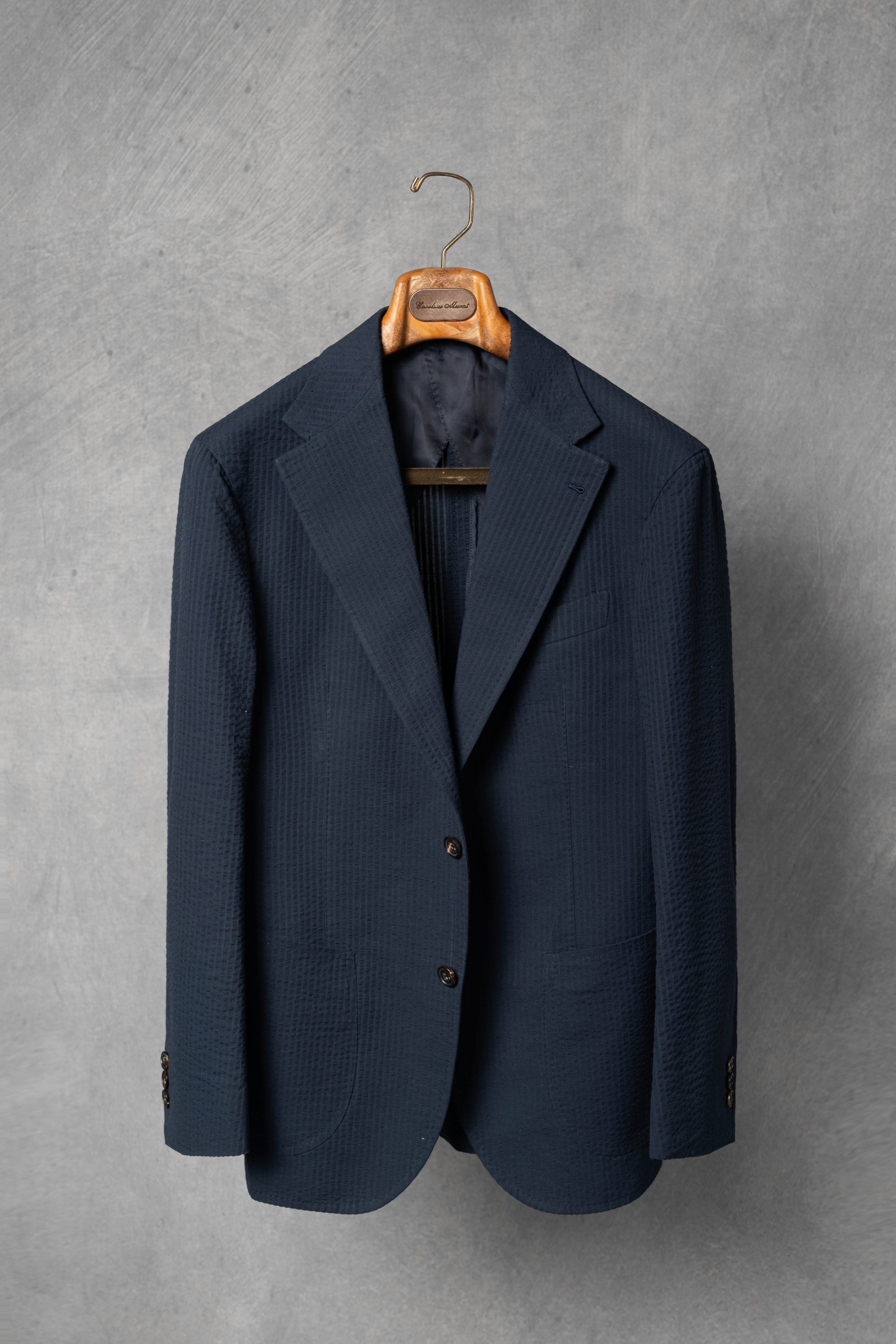 Navy Seersucker Blazer #53