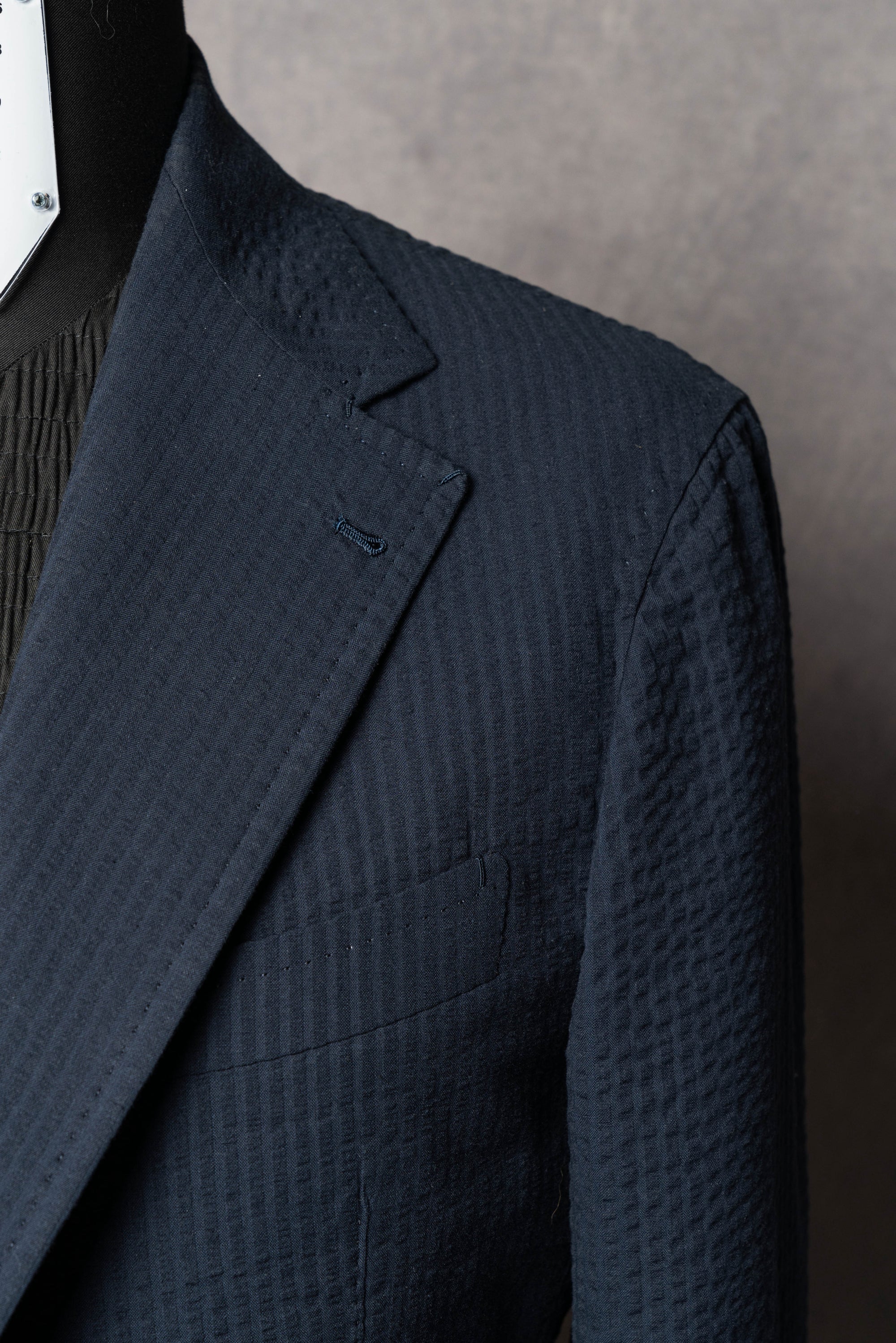 Navy Seersucker Blazer #53