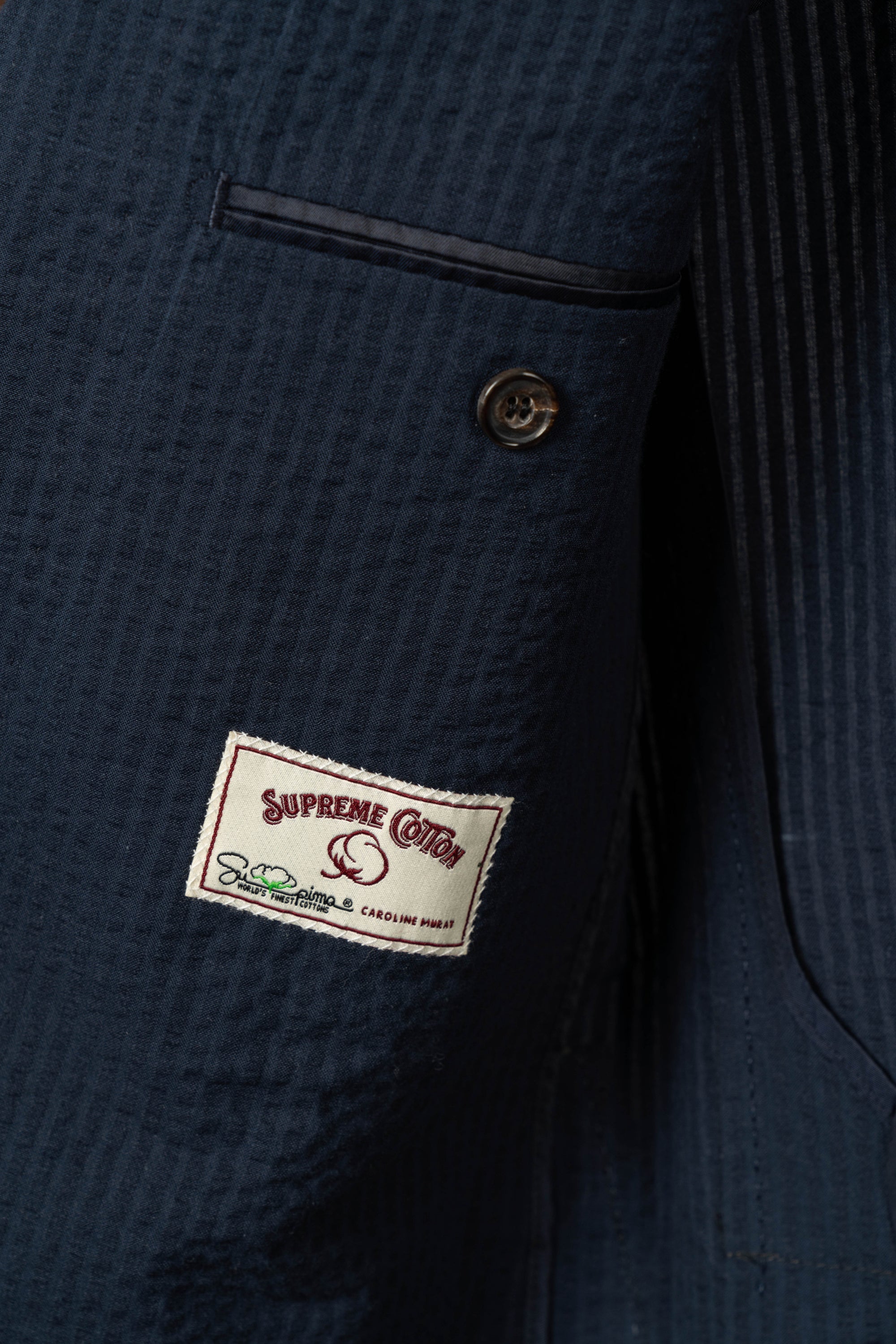 Navy Seersucker Blazer #53