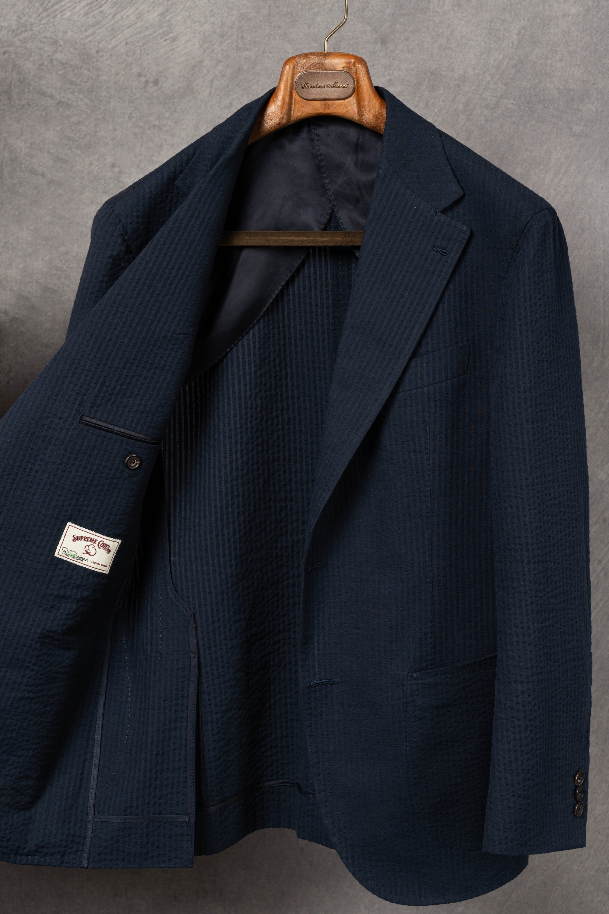 Navy Seersucker Blazer #53