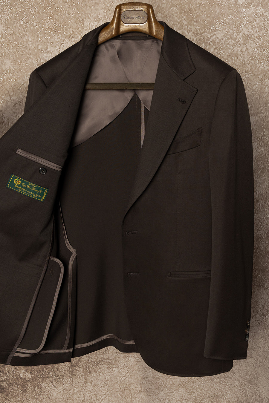 Dark Brown Wool Suit