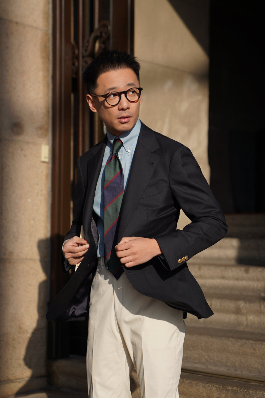Navy Wool Cashmere Standard Blazer #762