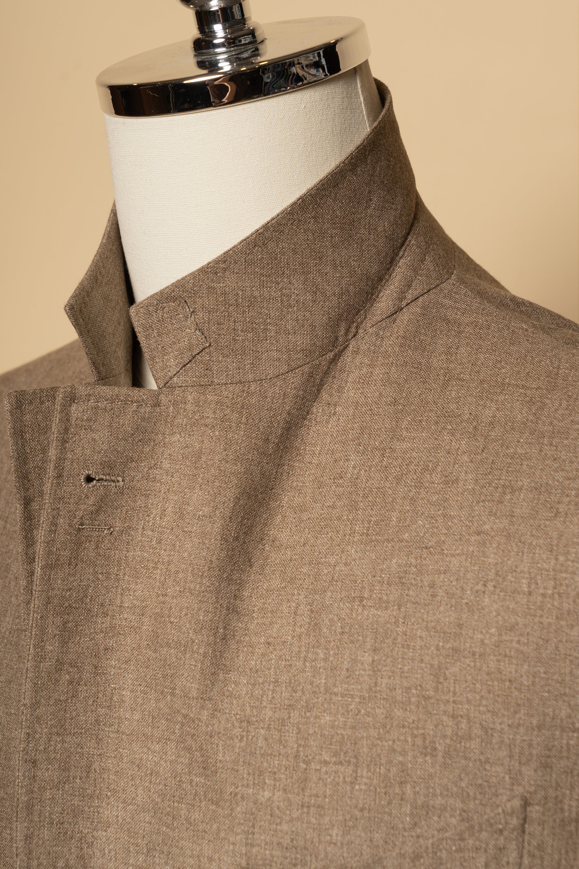 MTO Oatmeal Cashmere Silk Jacket #799