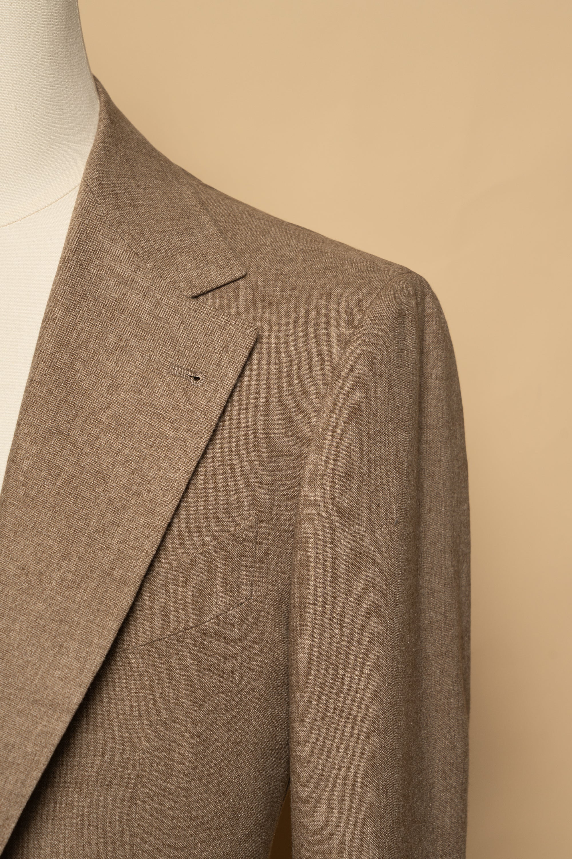 MTO Oatmeal Cashmere Silk Jacket #799