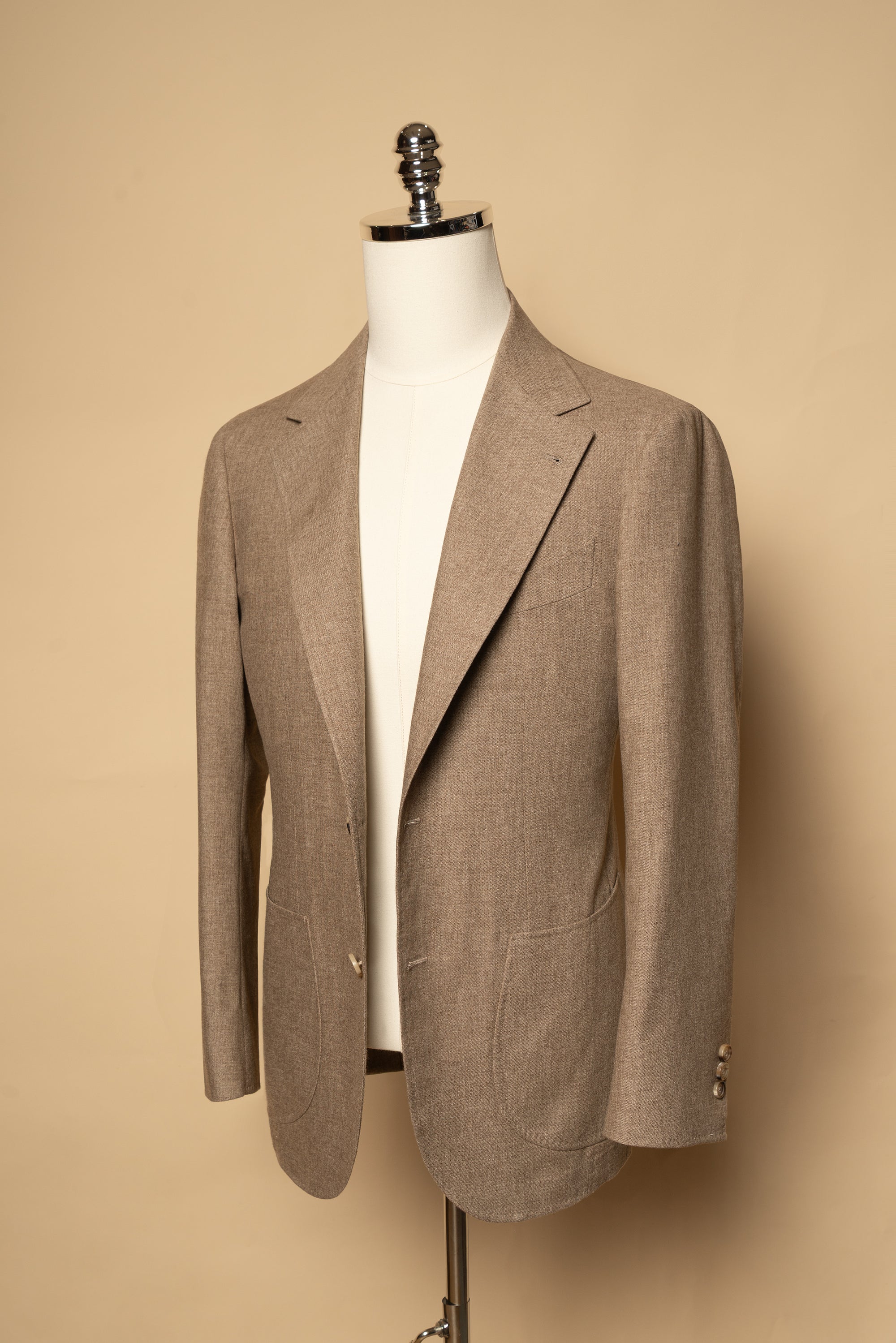 MTO Oatmeal Cashmere Silk Jacket #799
