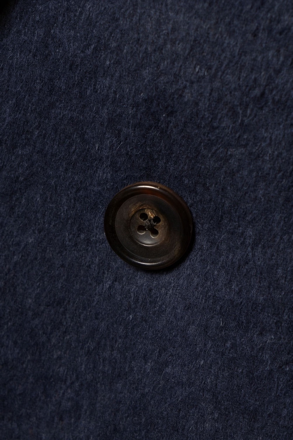 Greyish Blue Wool Polo Coat #858