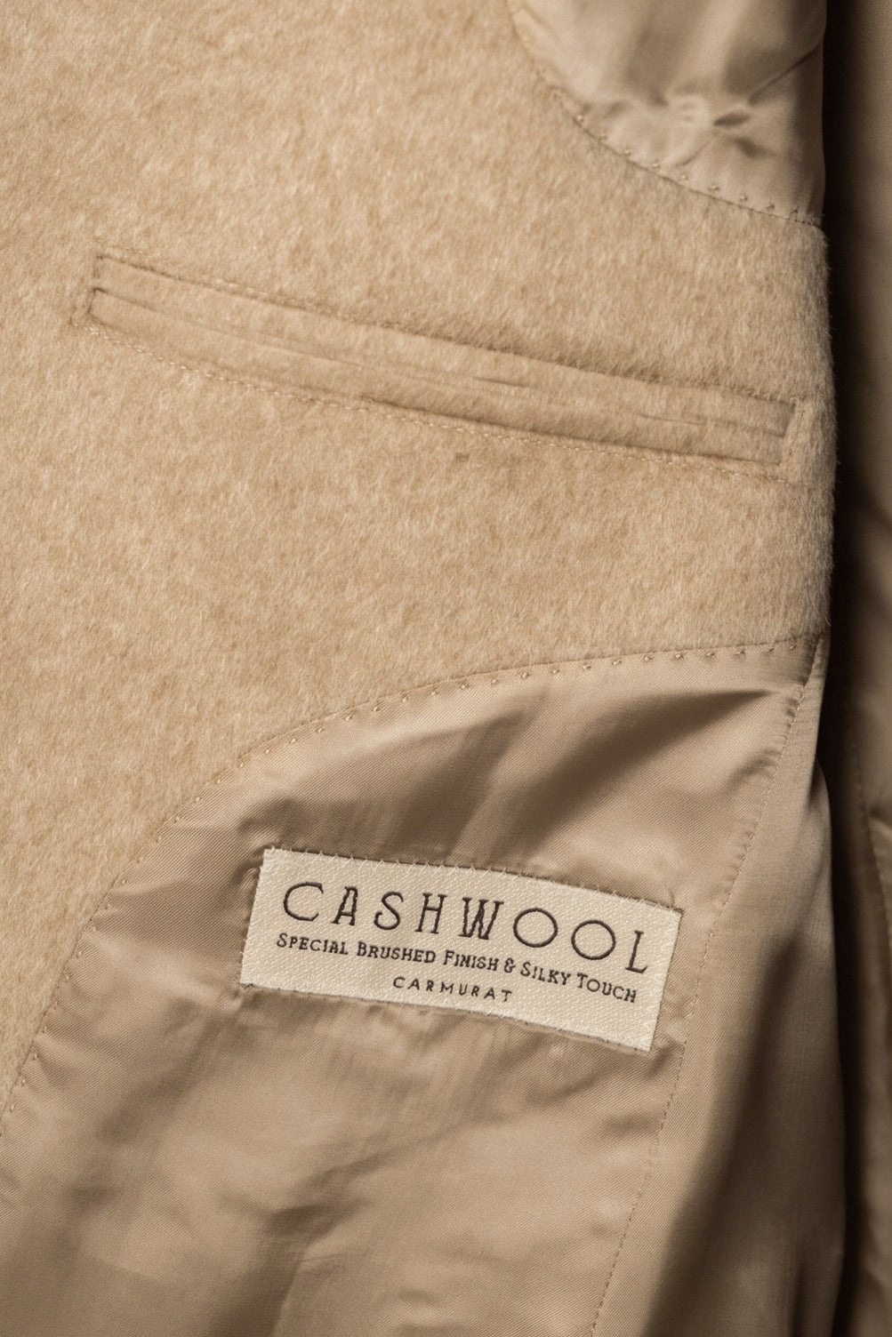 Light Camel Wool Chesterfield Coat #852