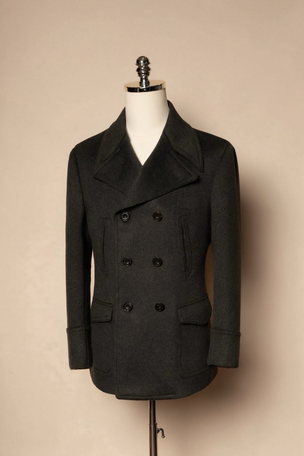Military Wool Peacoat #155