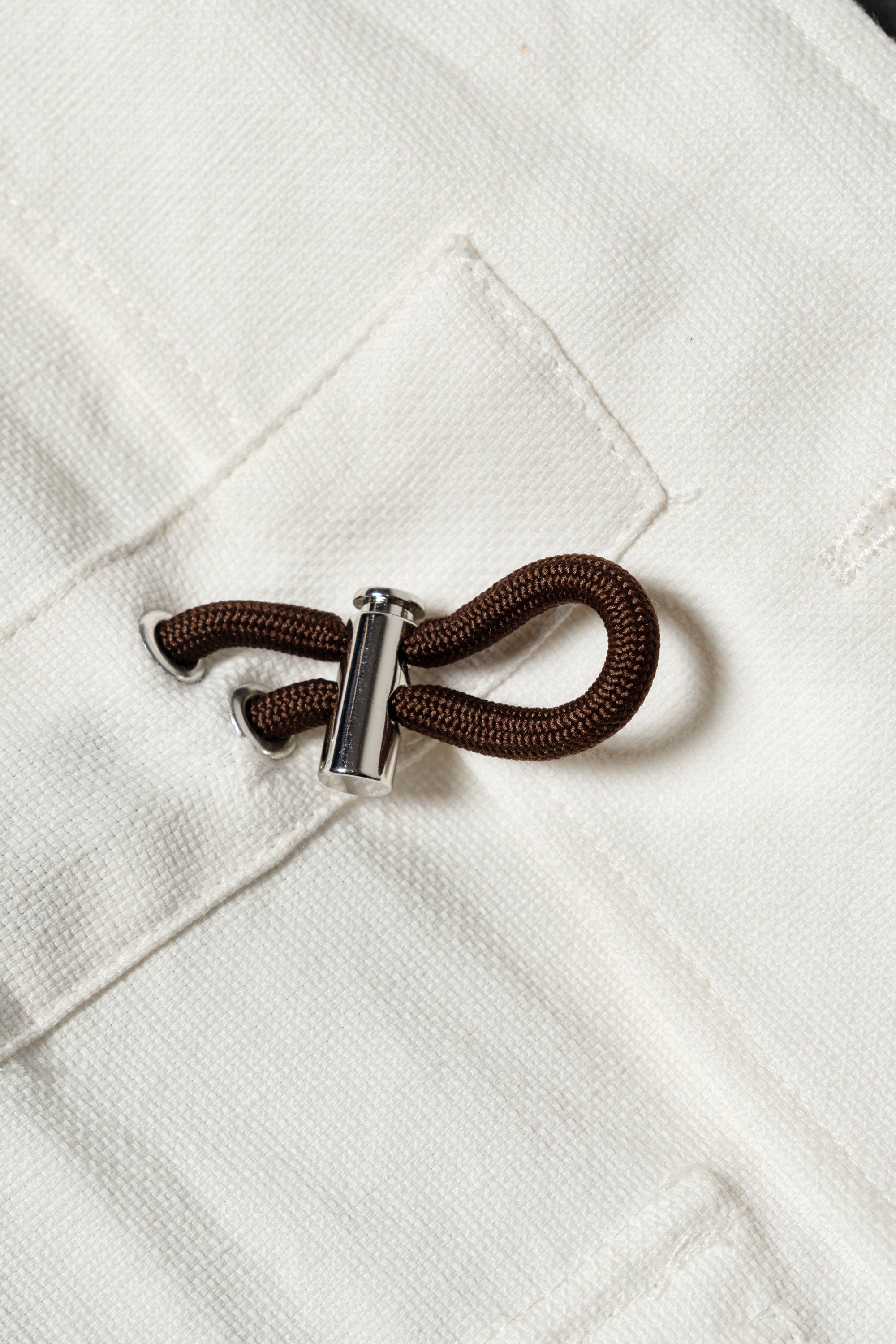 Beige Linen Cotton Safari Jacket