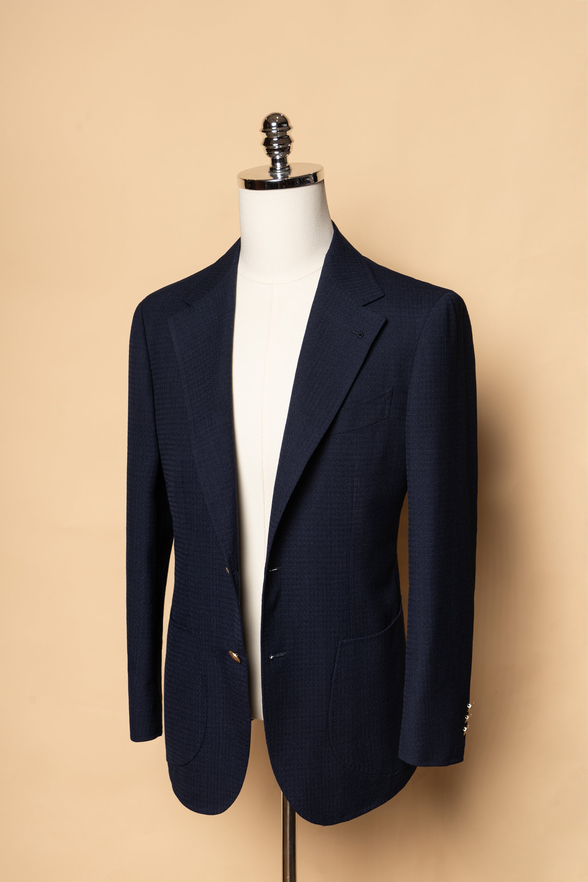 MTO Navy Alpaca Blazer Jacket #817