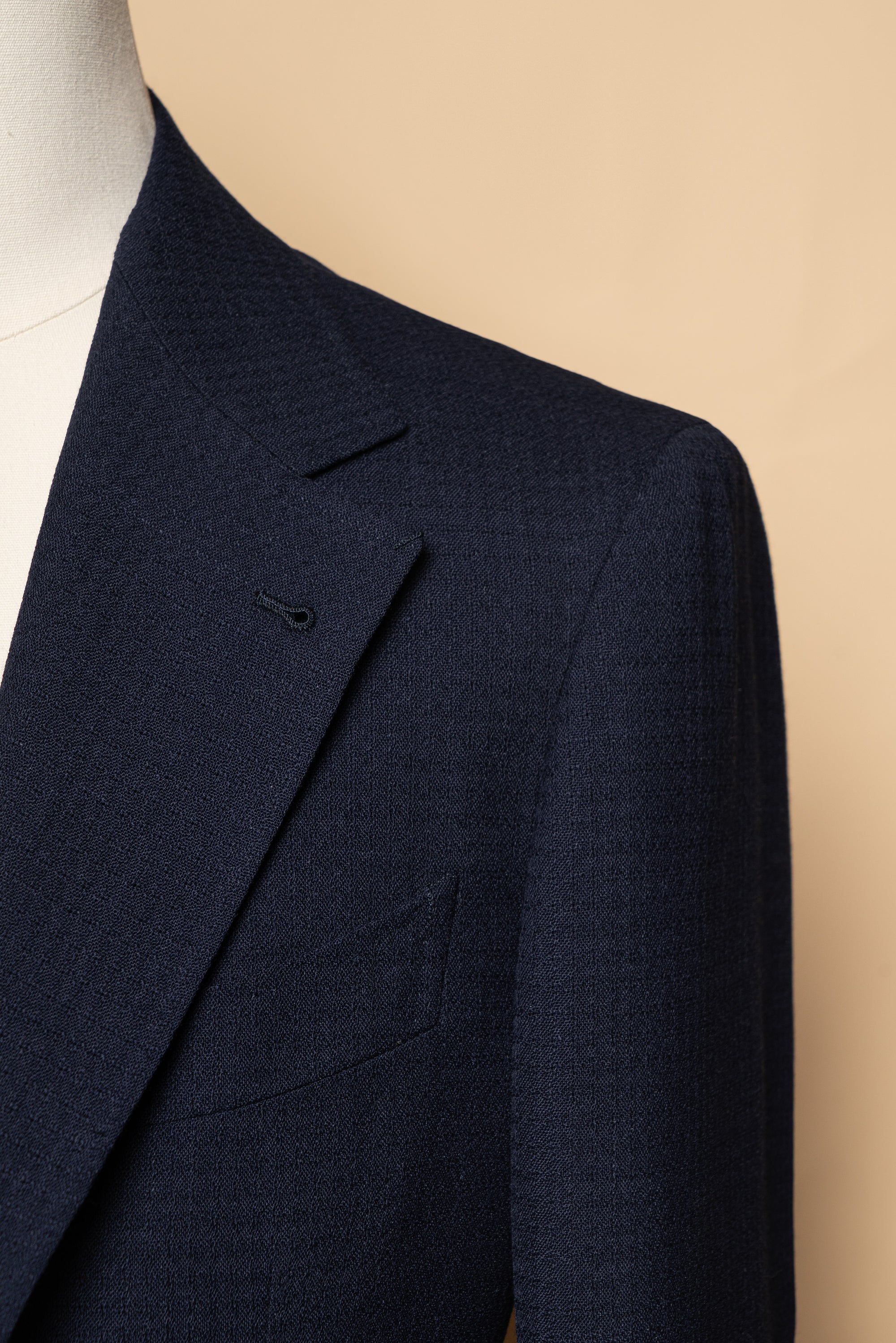 MTO Navy Alpaca Blazer Jacket #817