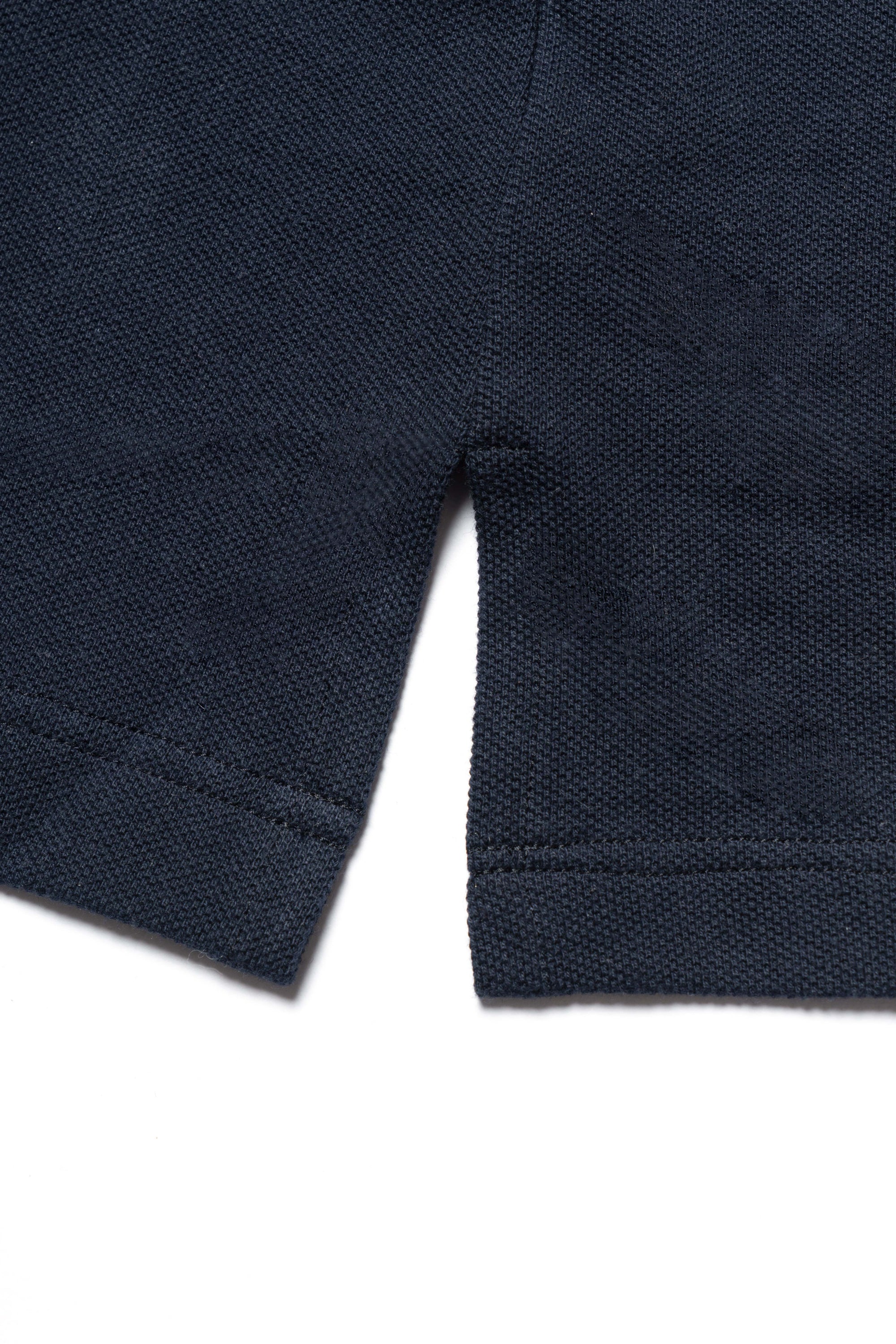 Navy Cotton Blending Polo Shirt #2231