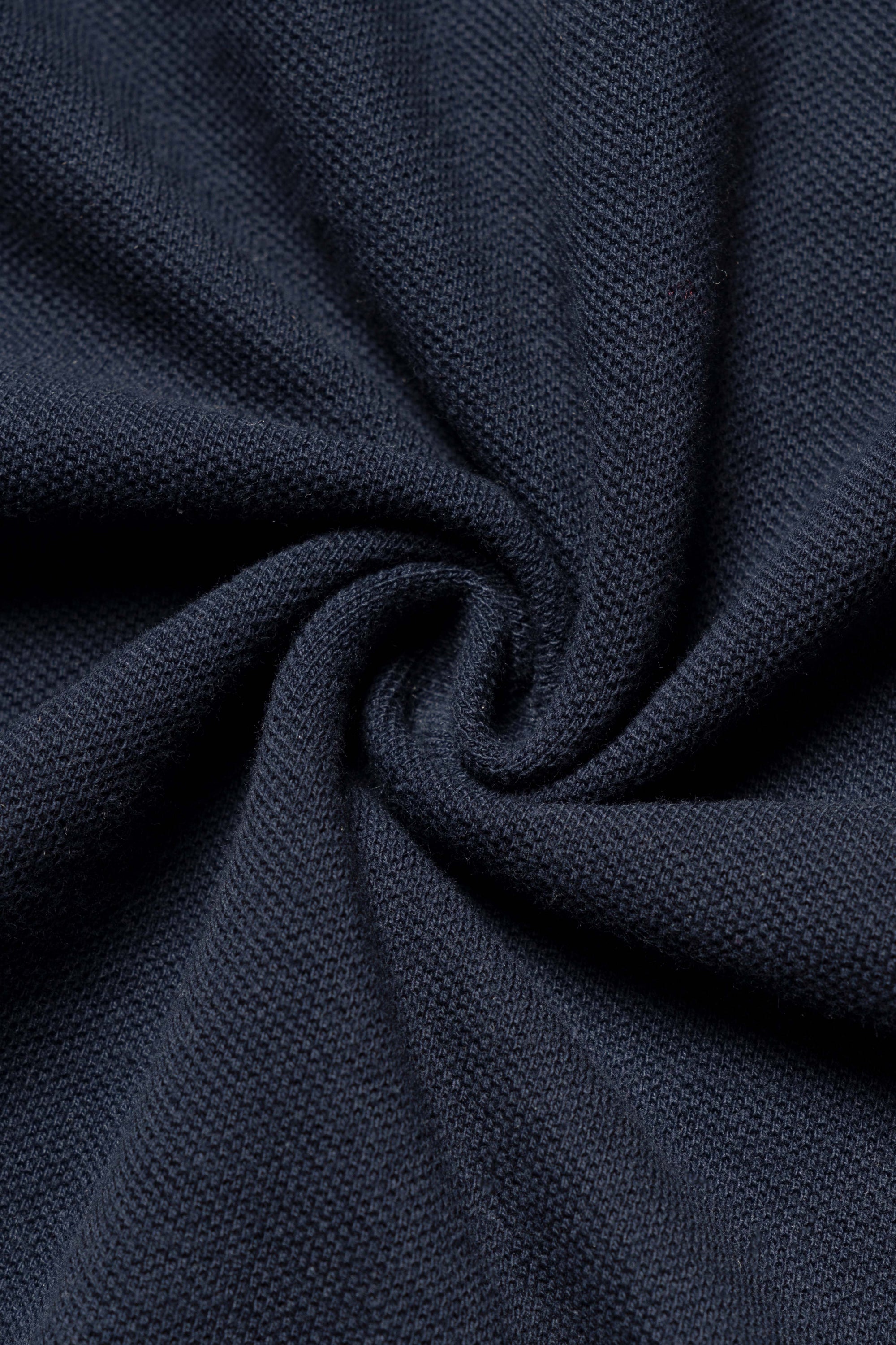 Navy Cotton Blending Polo Shirt #2231