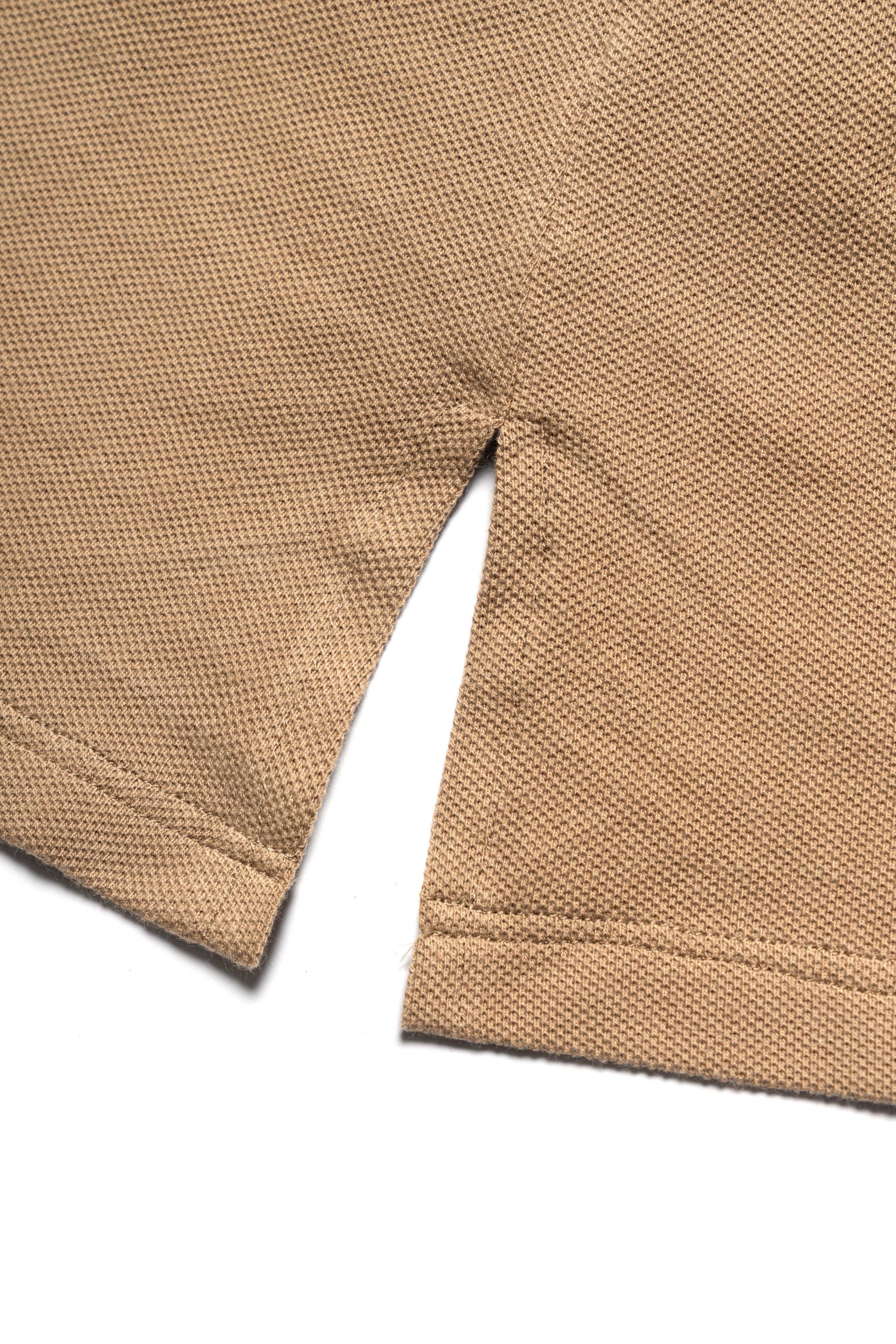 Camel Cotton Blending Polo Shirt #2215