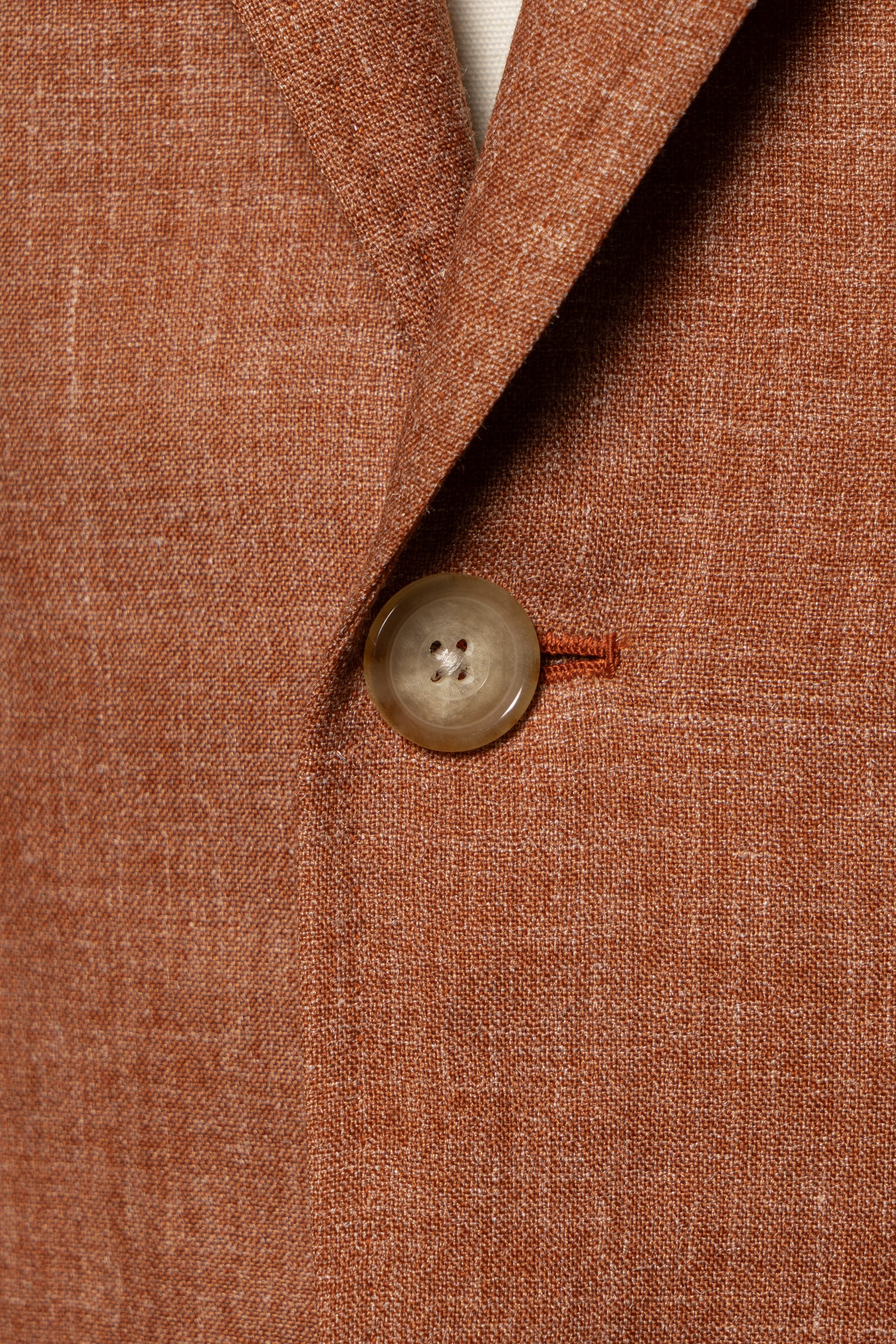 MTO Tangerine Melange Wool Silk Nettle Jacket #808