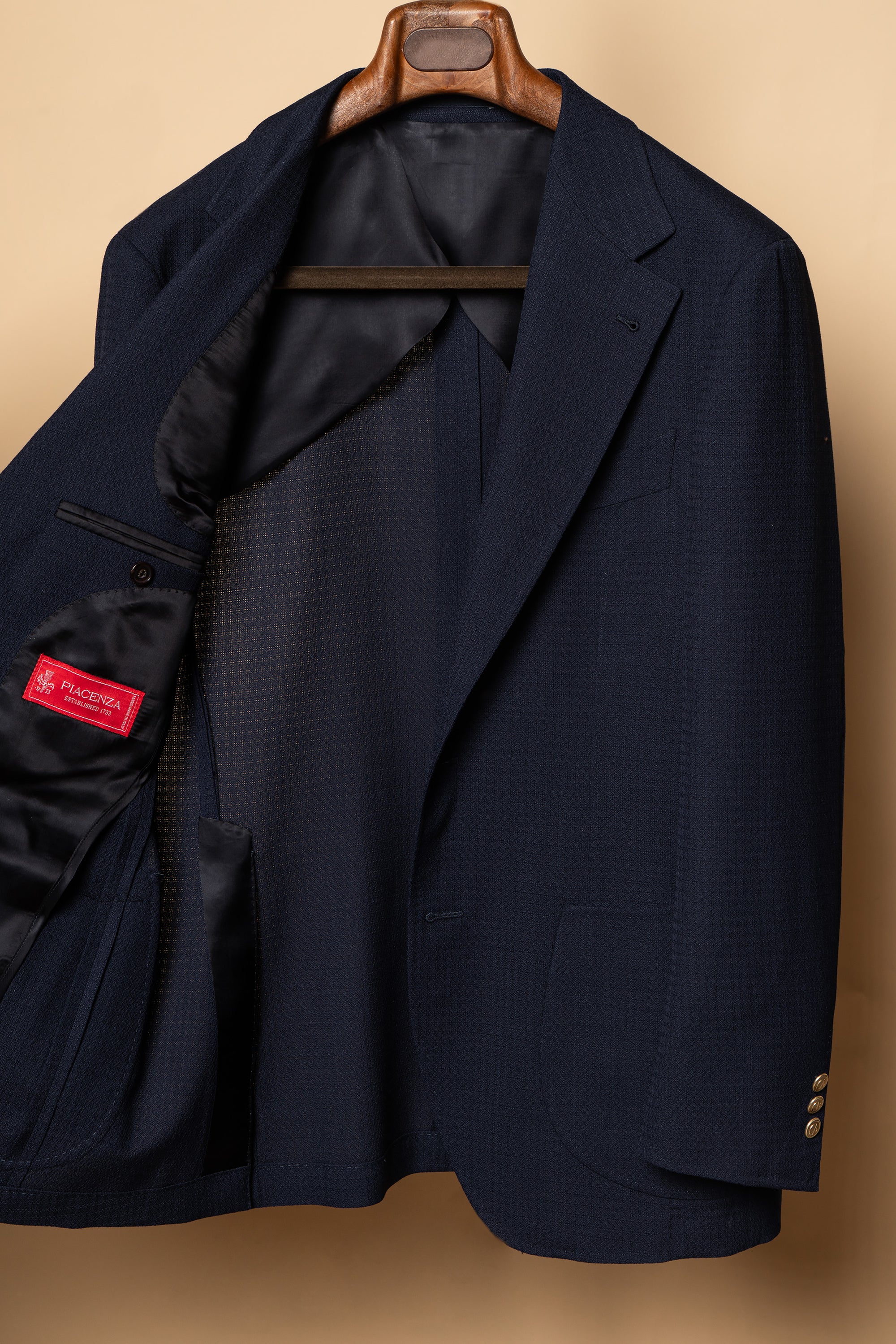 MTO Navy Alpaca Blazer Jacket #817
