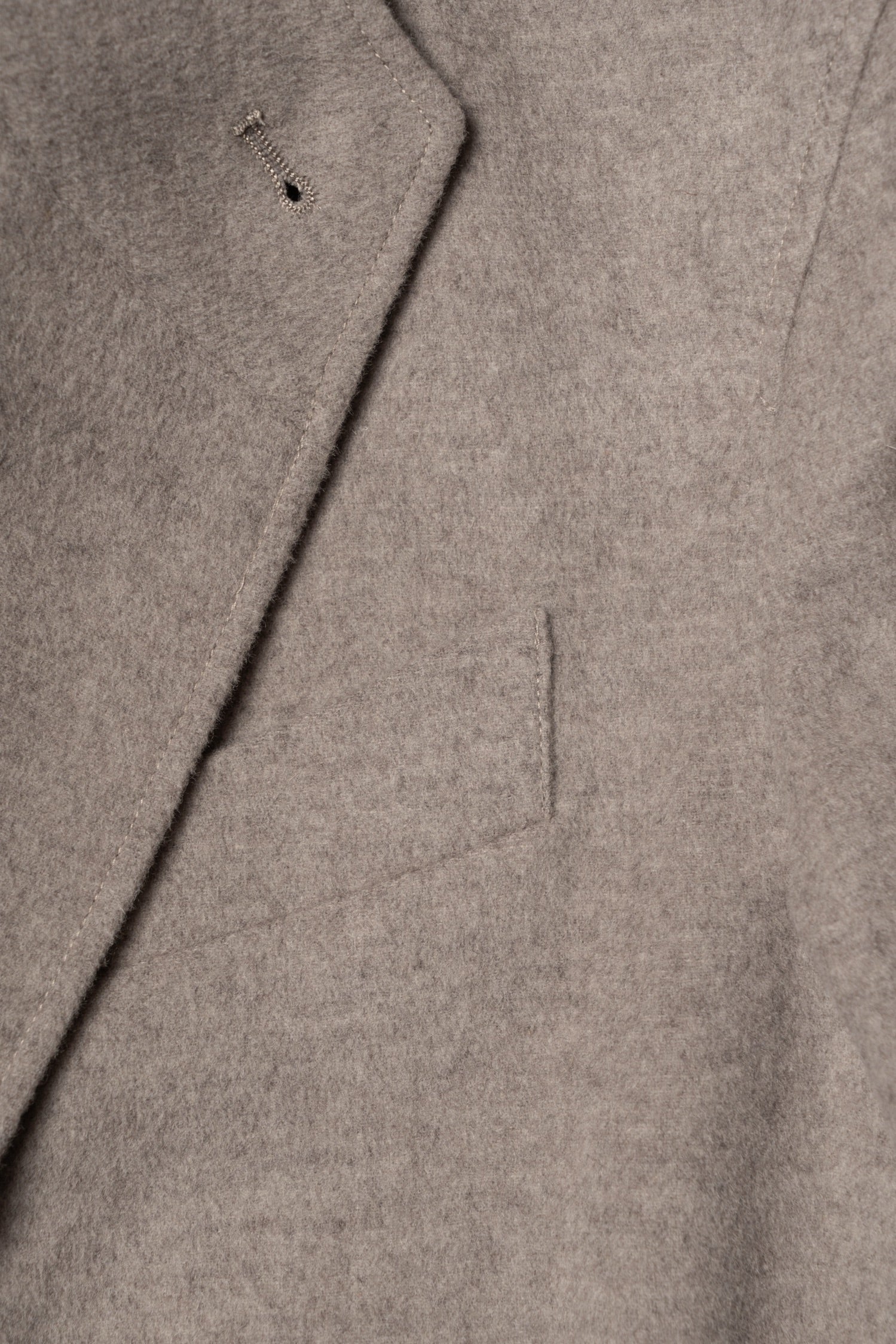 Taupe Wool Silk Flannel Teba Jacket #430