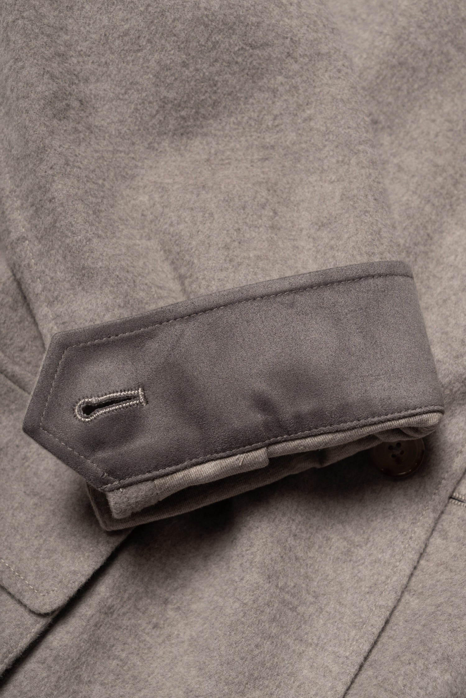 Taupe Wool Silk Flannel Teba Jacket #430
