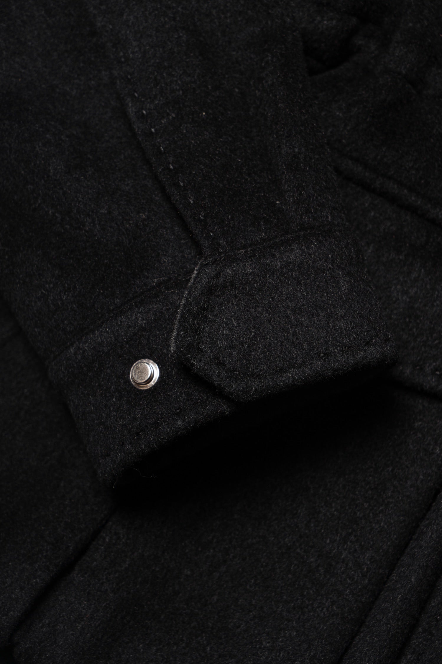 Black Wool Silk M65 Jacket #377
