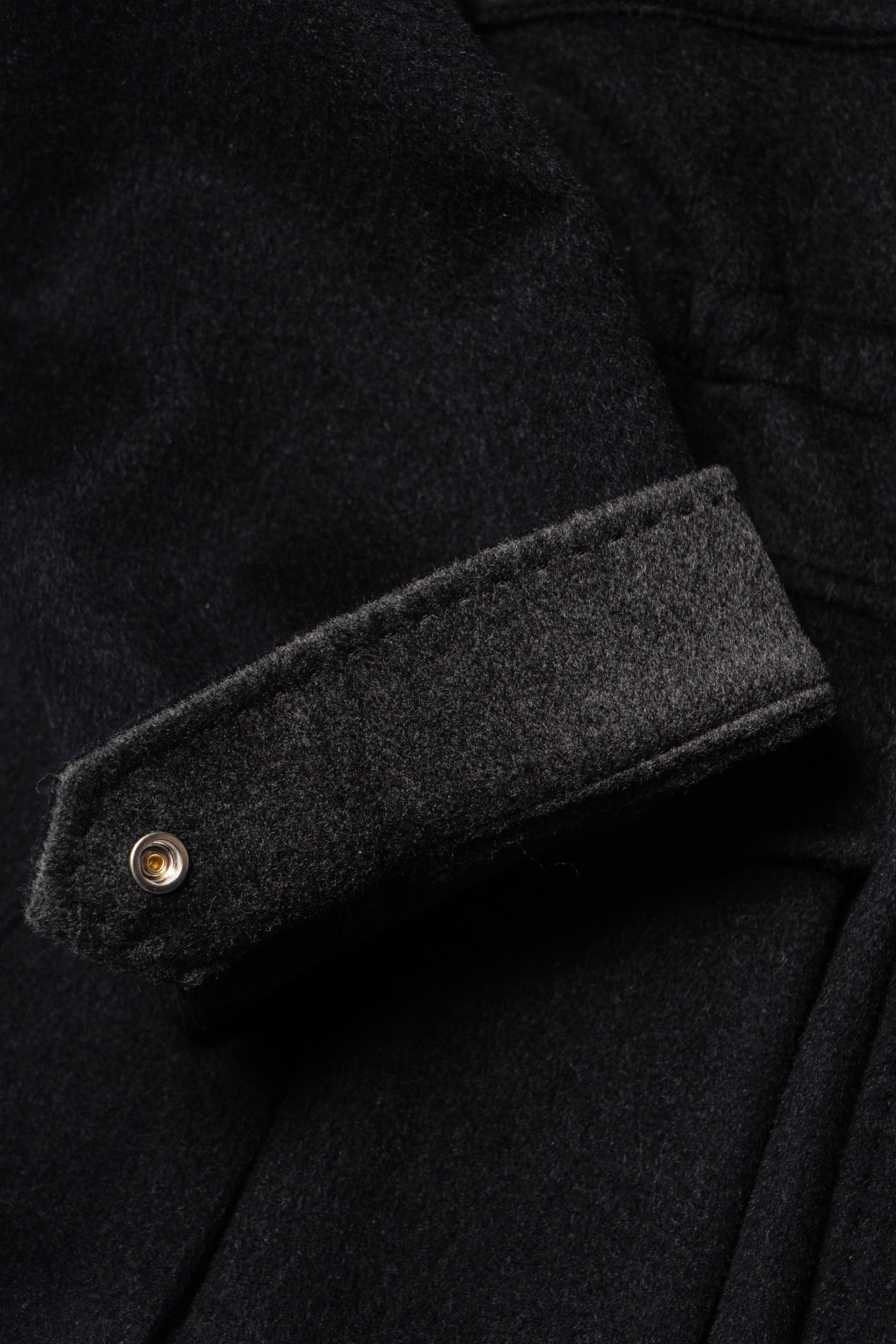 Black Wool Silk M65 Jacket #377