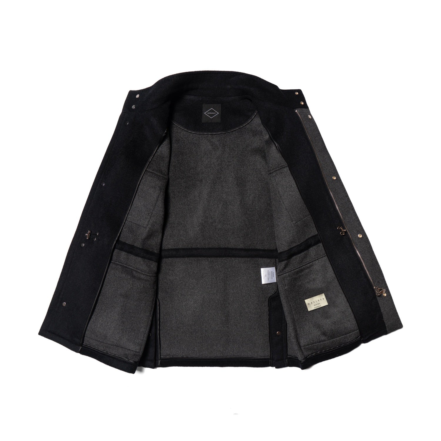Black Wool Silk M65 Jacket #377