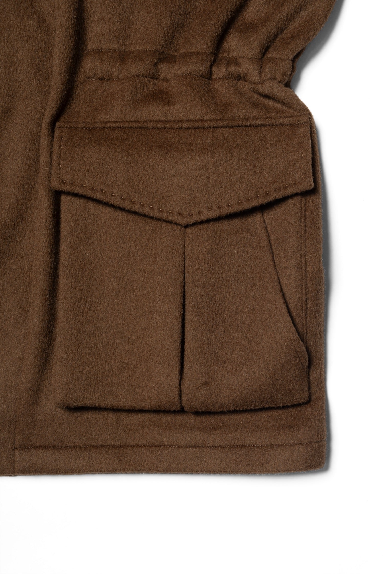 Tobacco Wool Silk M65 Jacket #376