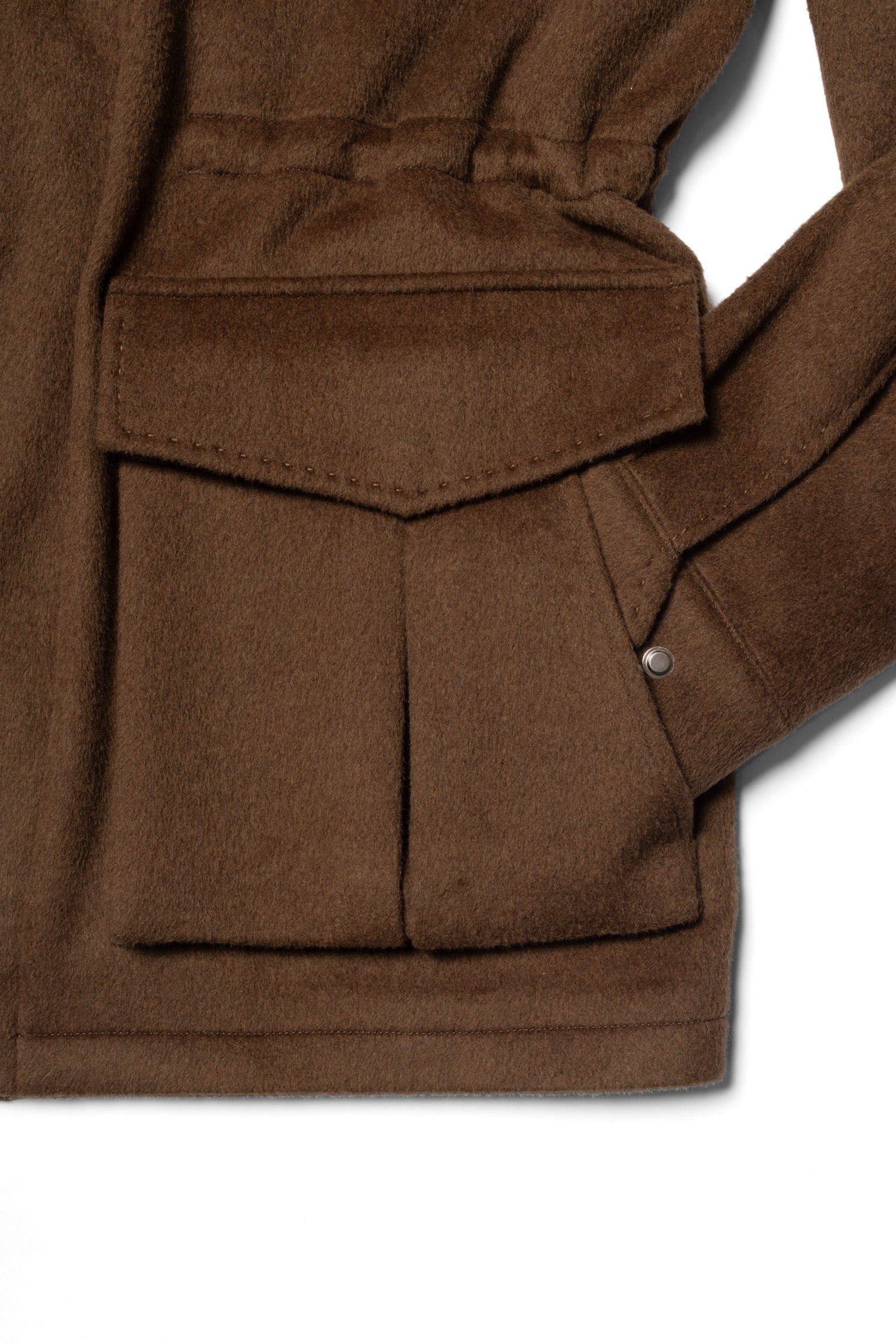 Tobacco Wool Silk M65 Jacket #376