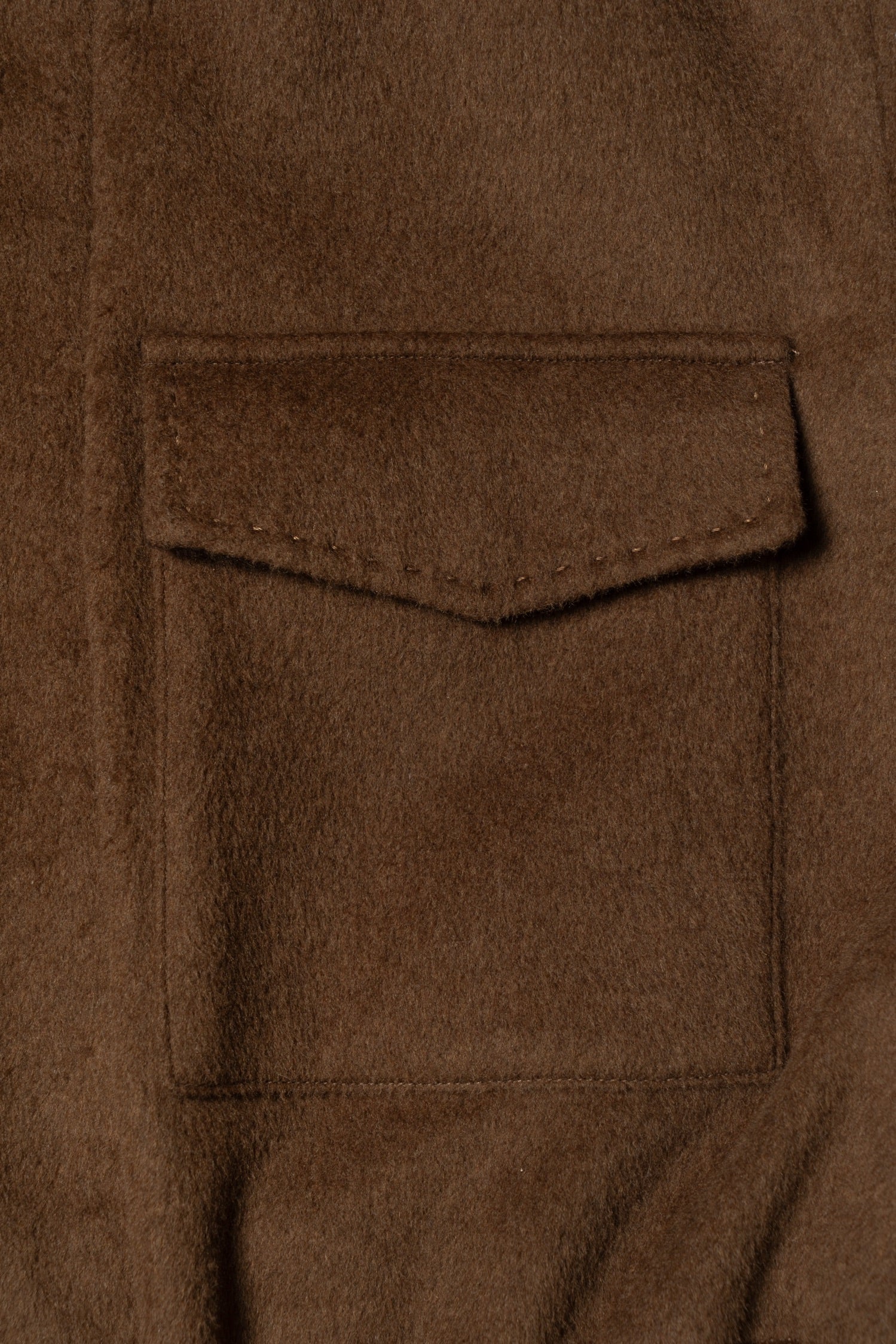 Tobacco Wool Silk M65 Jacket #376