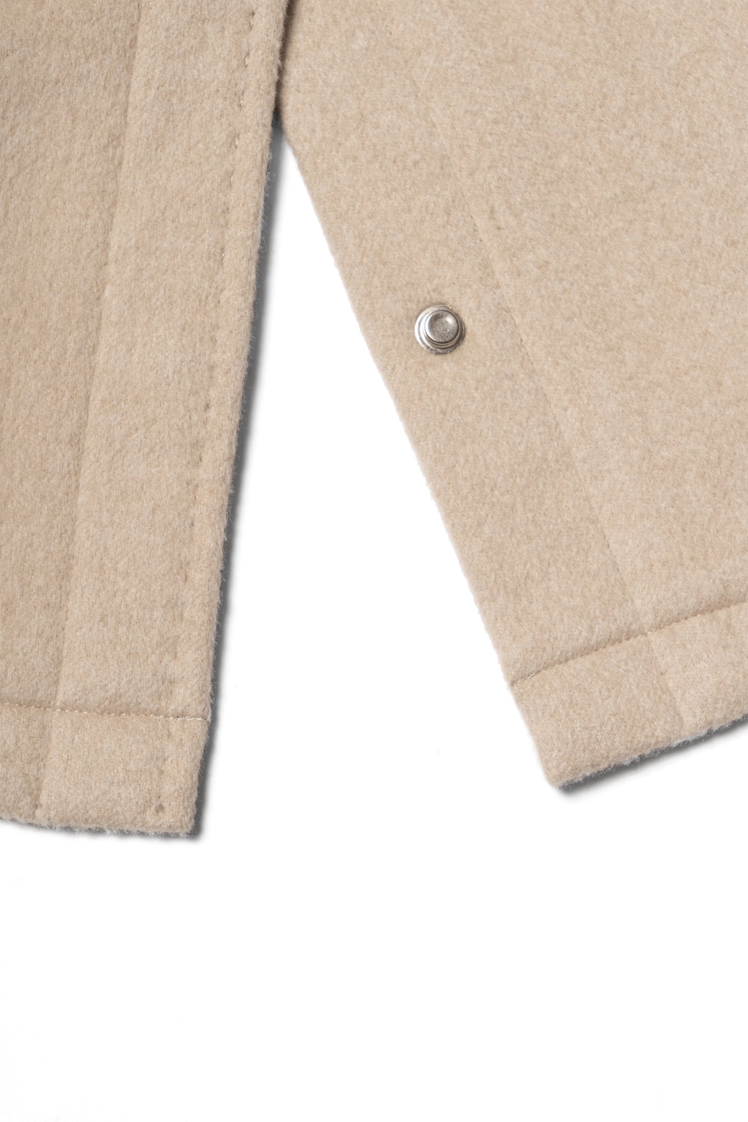 Beige Camel Wool Silk M65 Jacket #329