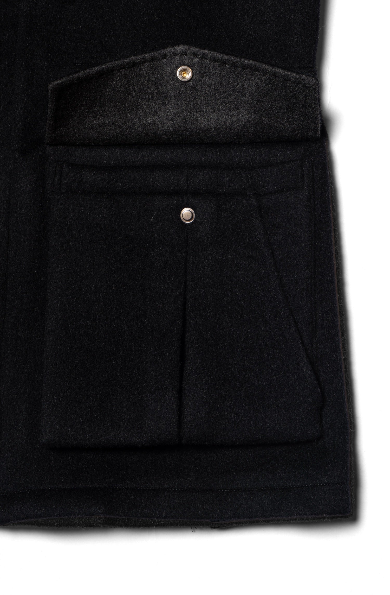 Black Wool Silk M65 Jacket #377