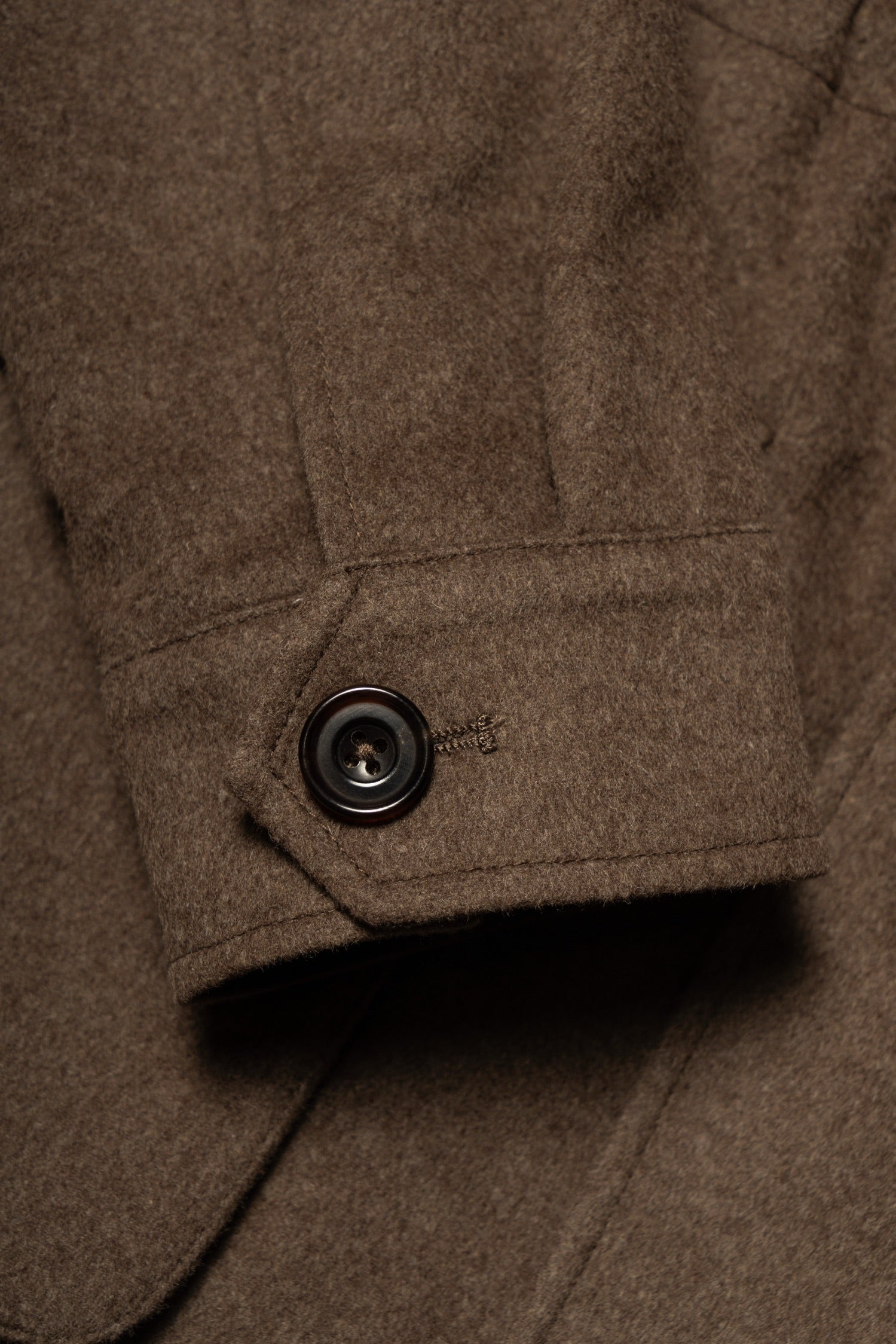 Tobacco Wool Silk Flannel Teba Jacket #433