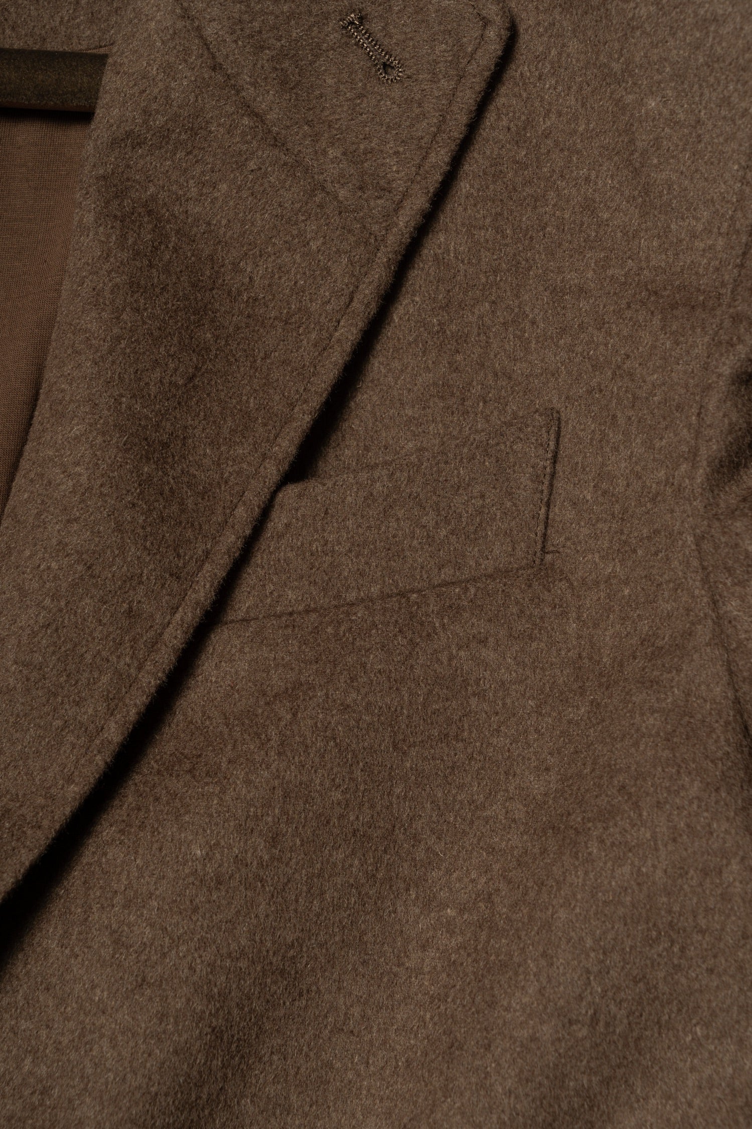 Tobacco Wool Silk Flannel Teba Jacket #433