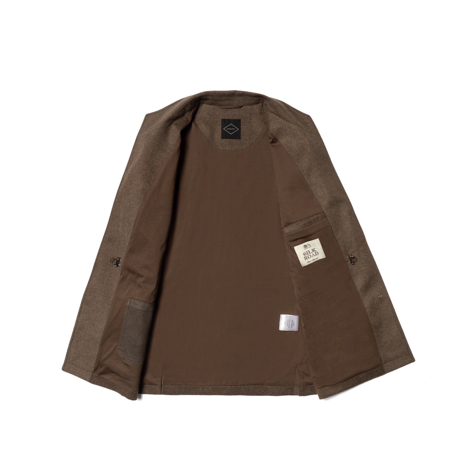 Tobacco Wool Silk Flannel Teba Jacket #433