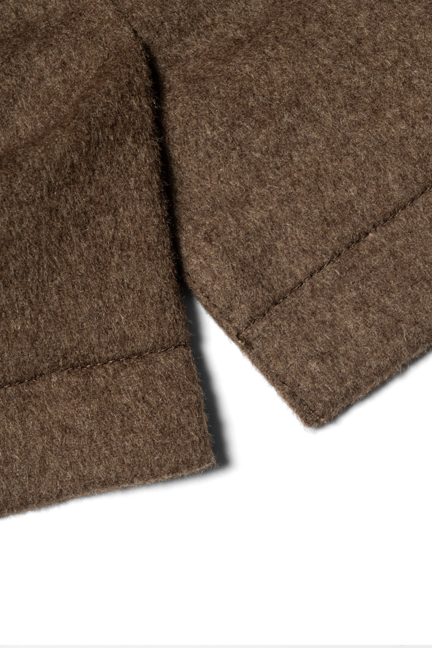 Tobacco Wool Silk Flannel Teba Jacket #433