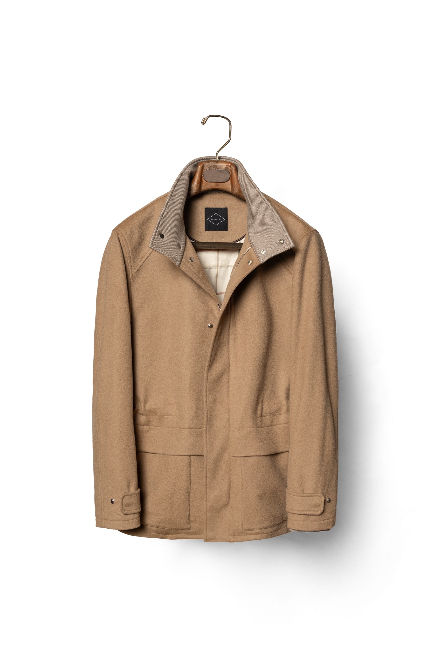 Camel Wool Cashmere M65 Jacket #404