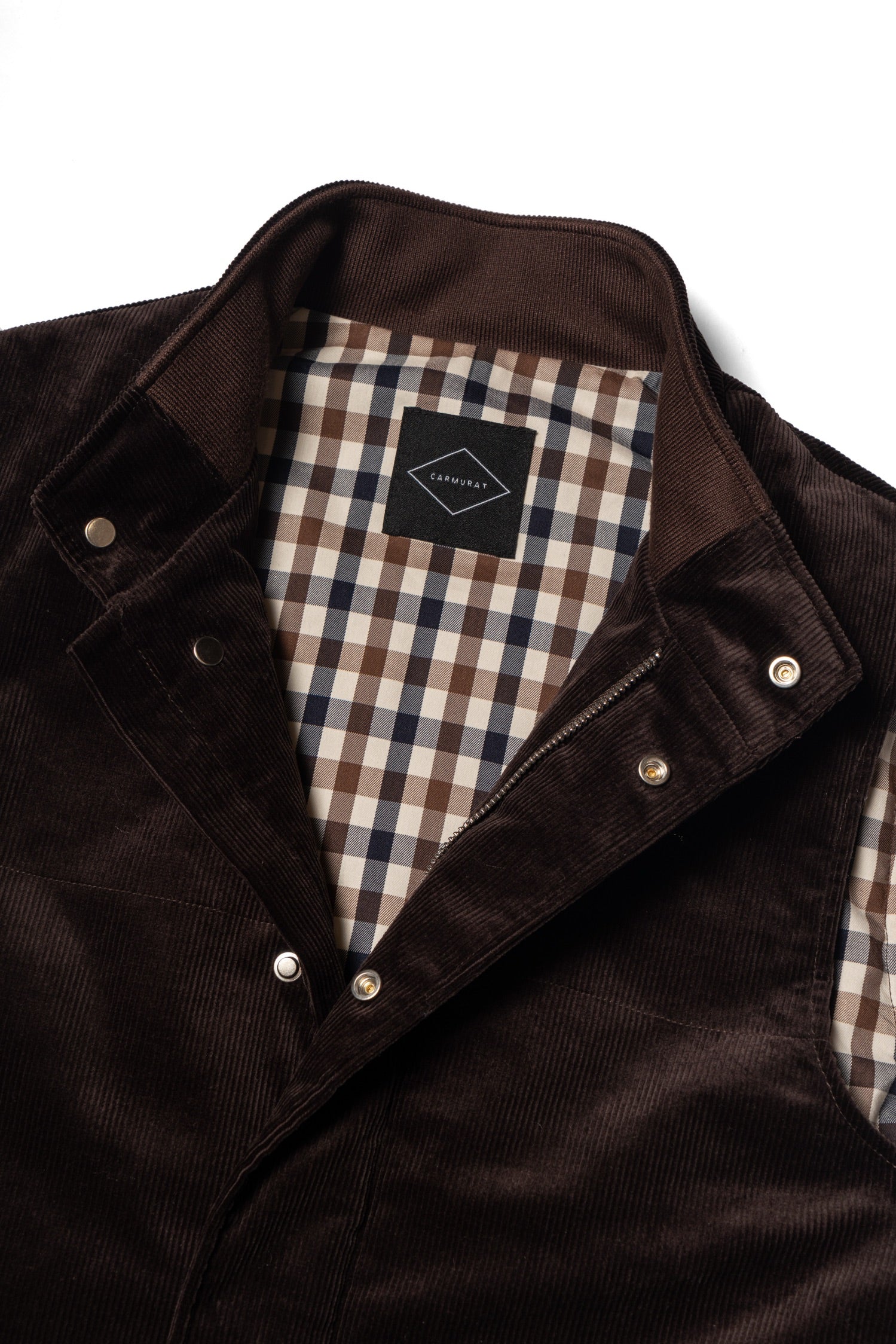 Chocolate Cotton Corduroy Gilet #436