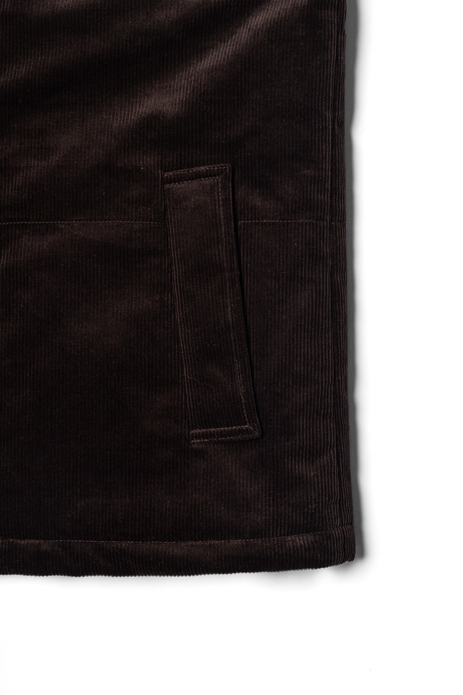 Chocolate Cotton Corduroy Gilet #436