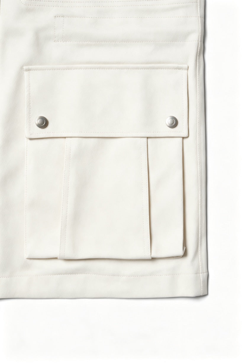 Beige Waterproof Cotton Racing Jacket #370